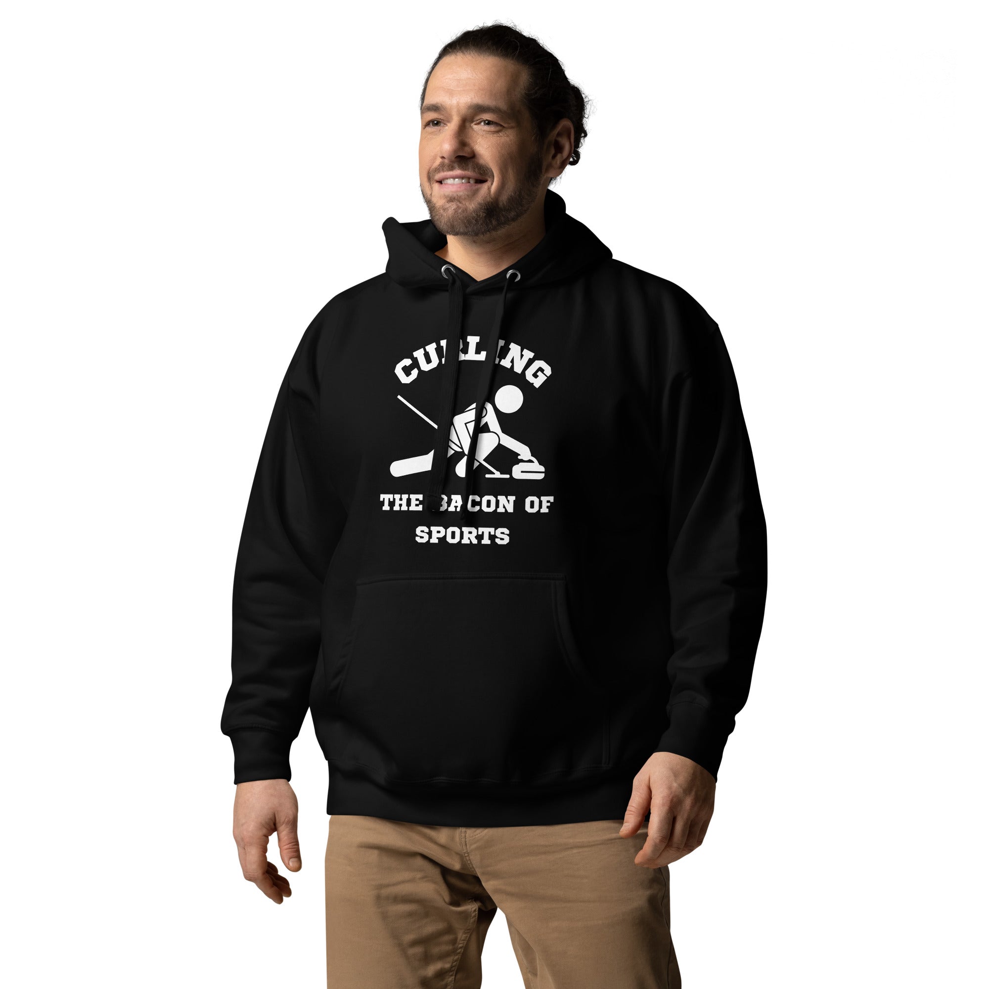 Curling The Bacon Of Sports Men's Heavy Hoodie