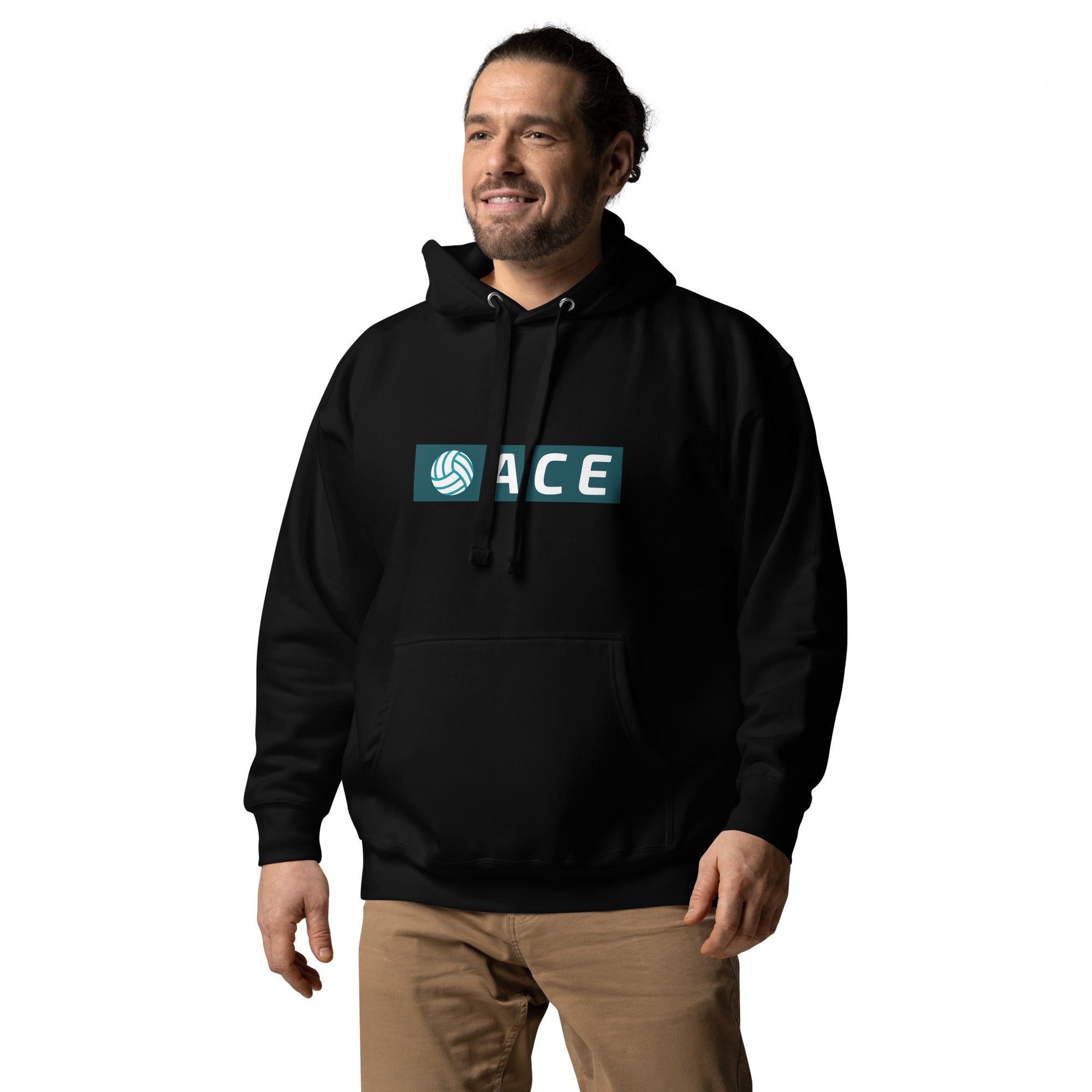 Ace Men's Heavy Hoodie | Black | The Original Sports Mom