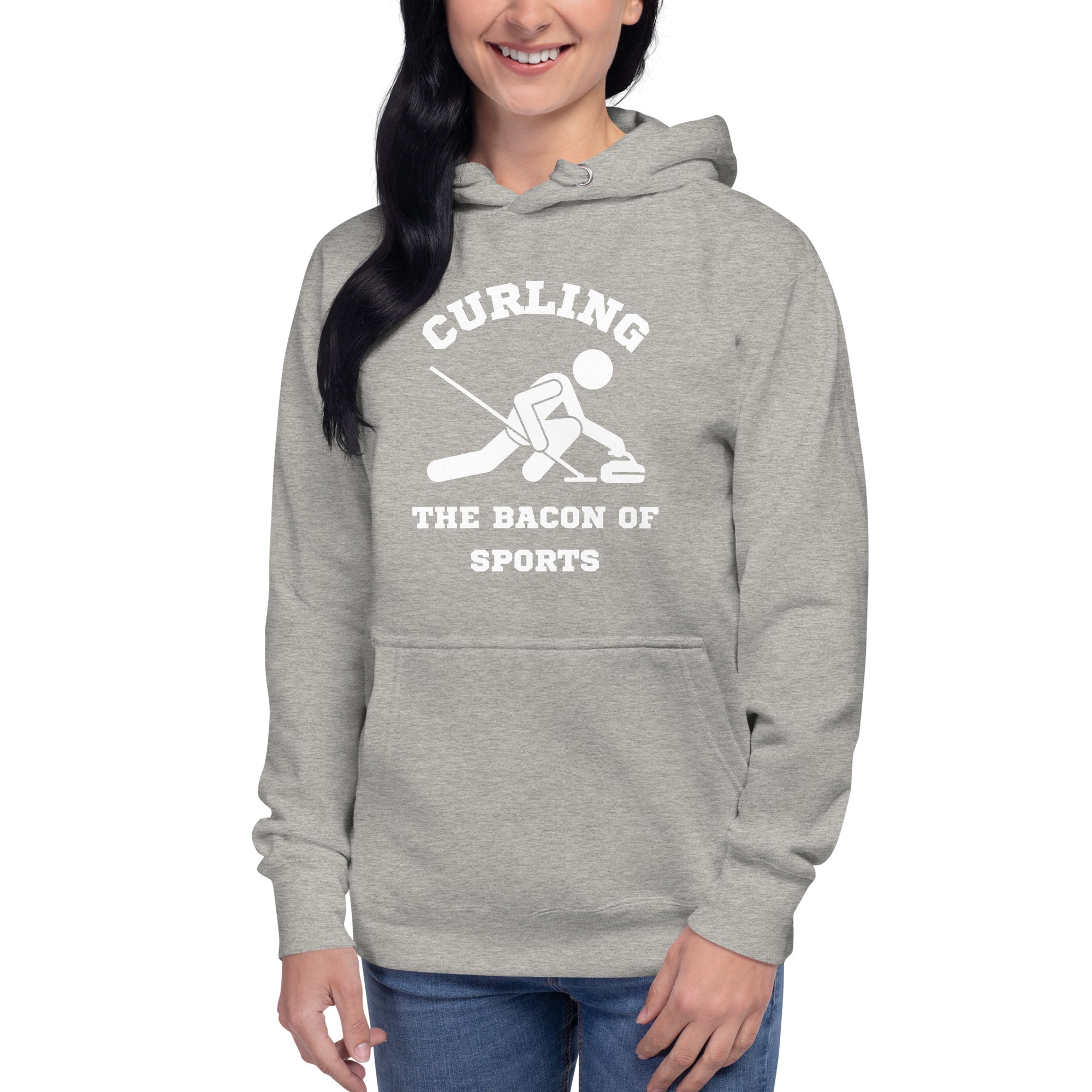 Curling The Bacon Of Sports Women's Heavy Hoodie