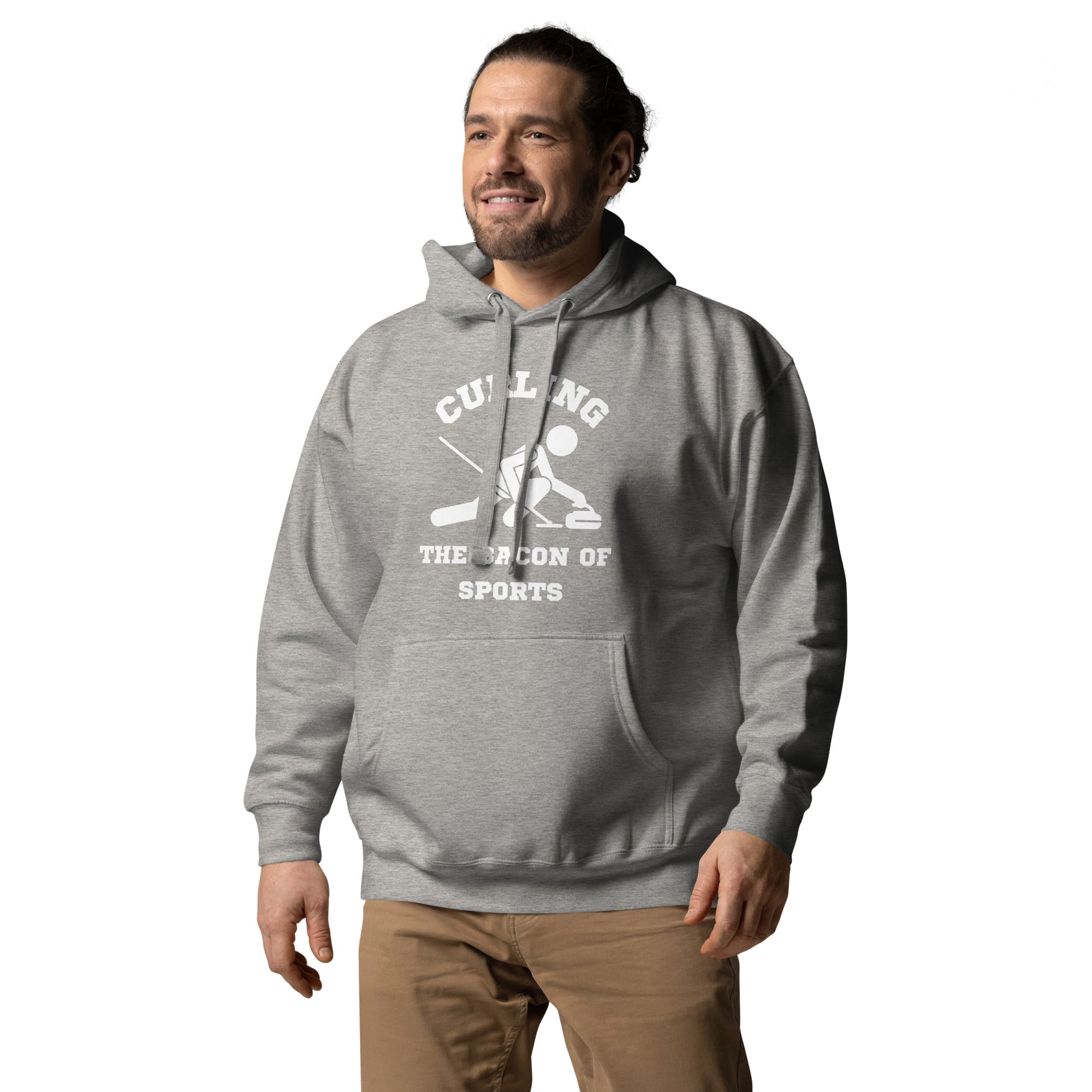 Curling The Bacon Of Sports Men's Heavy Hoodie