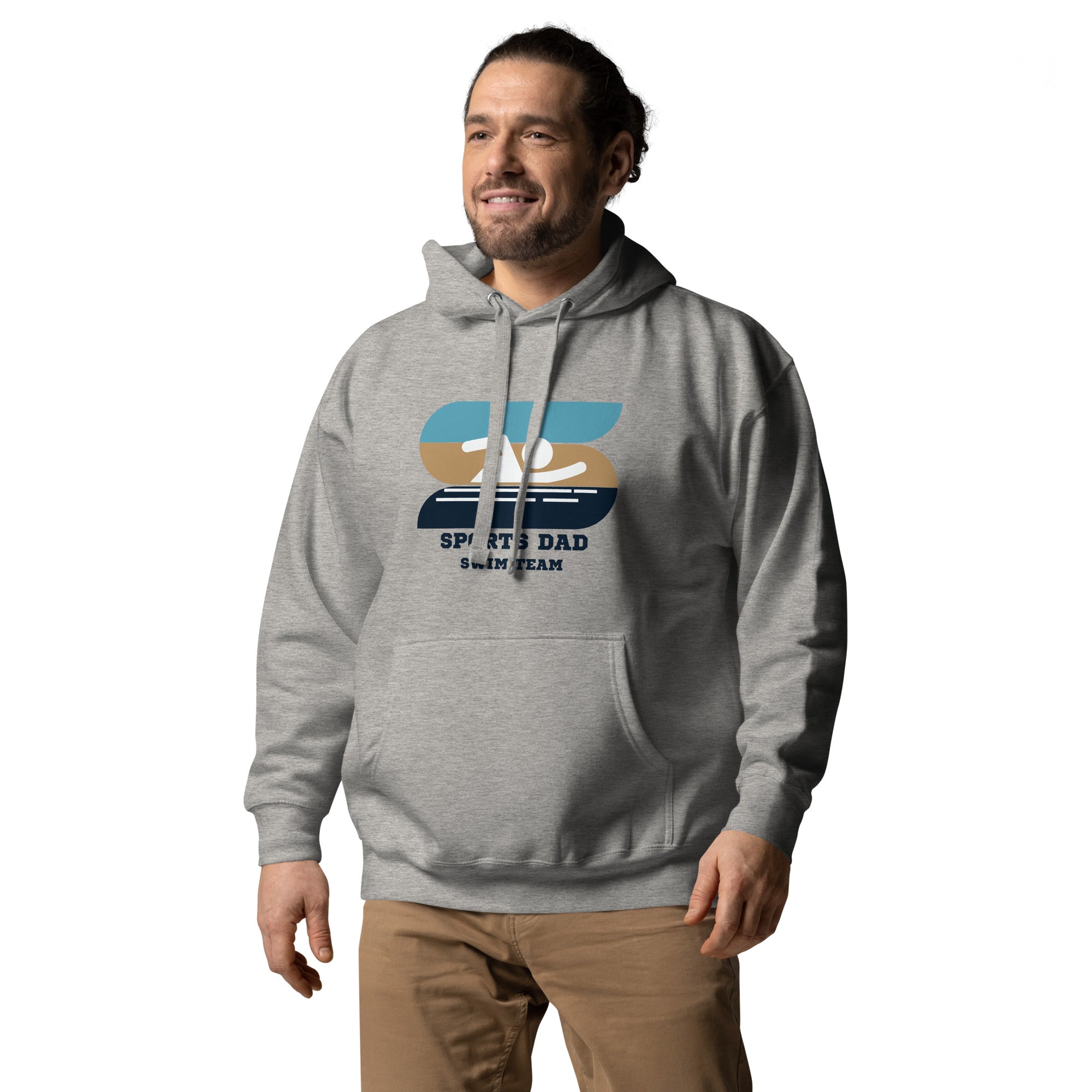 The Original Sports Dad Swim Team Men's Heavy Hoodie