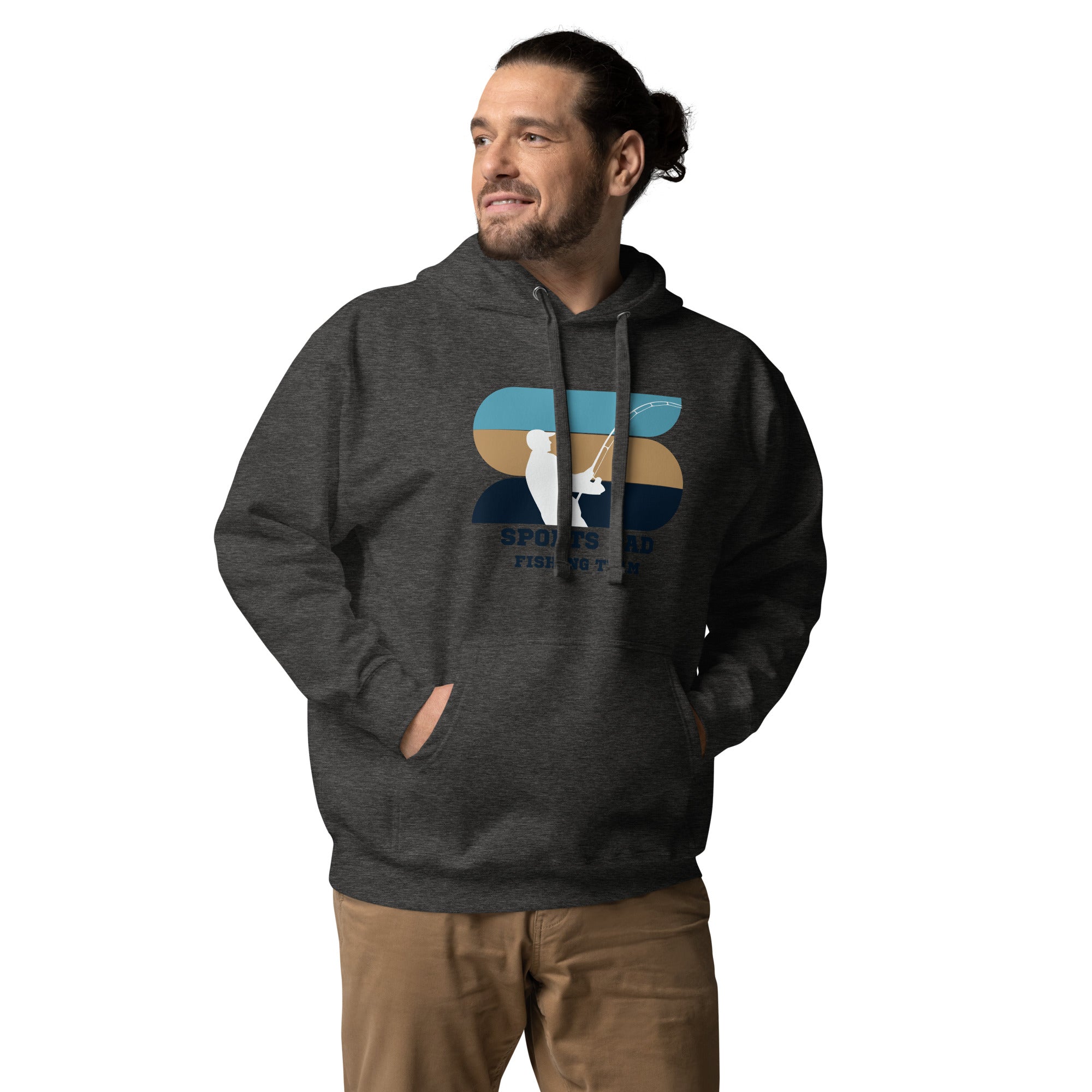 The Original Sports Dad Fishing Team Men's Heavy Hoodie