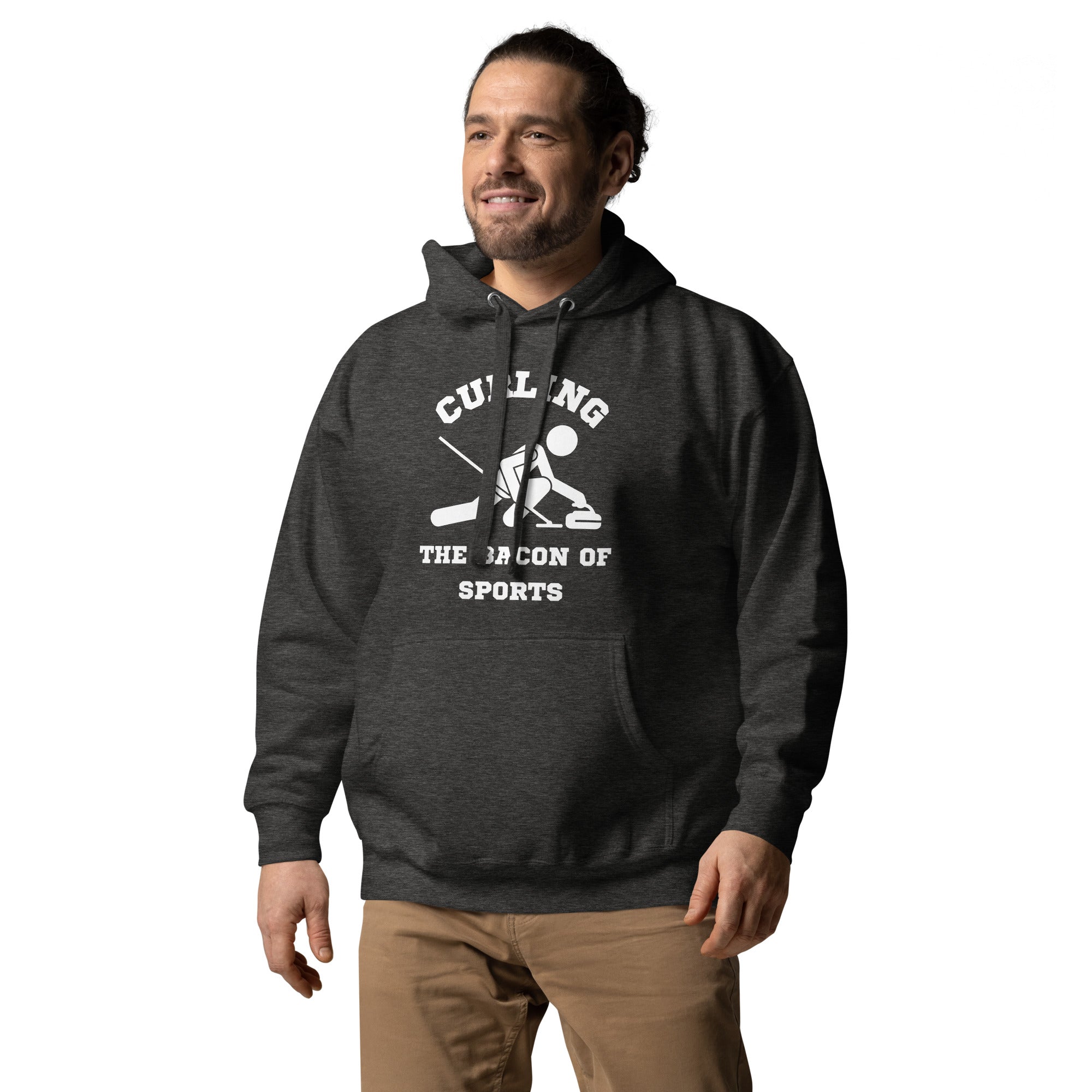 Curling The Bacon Of Sports Men's Heavy Hoodie
