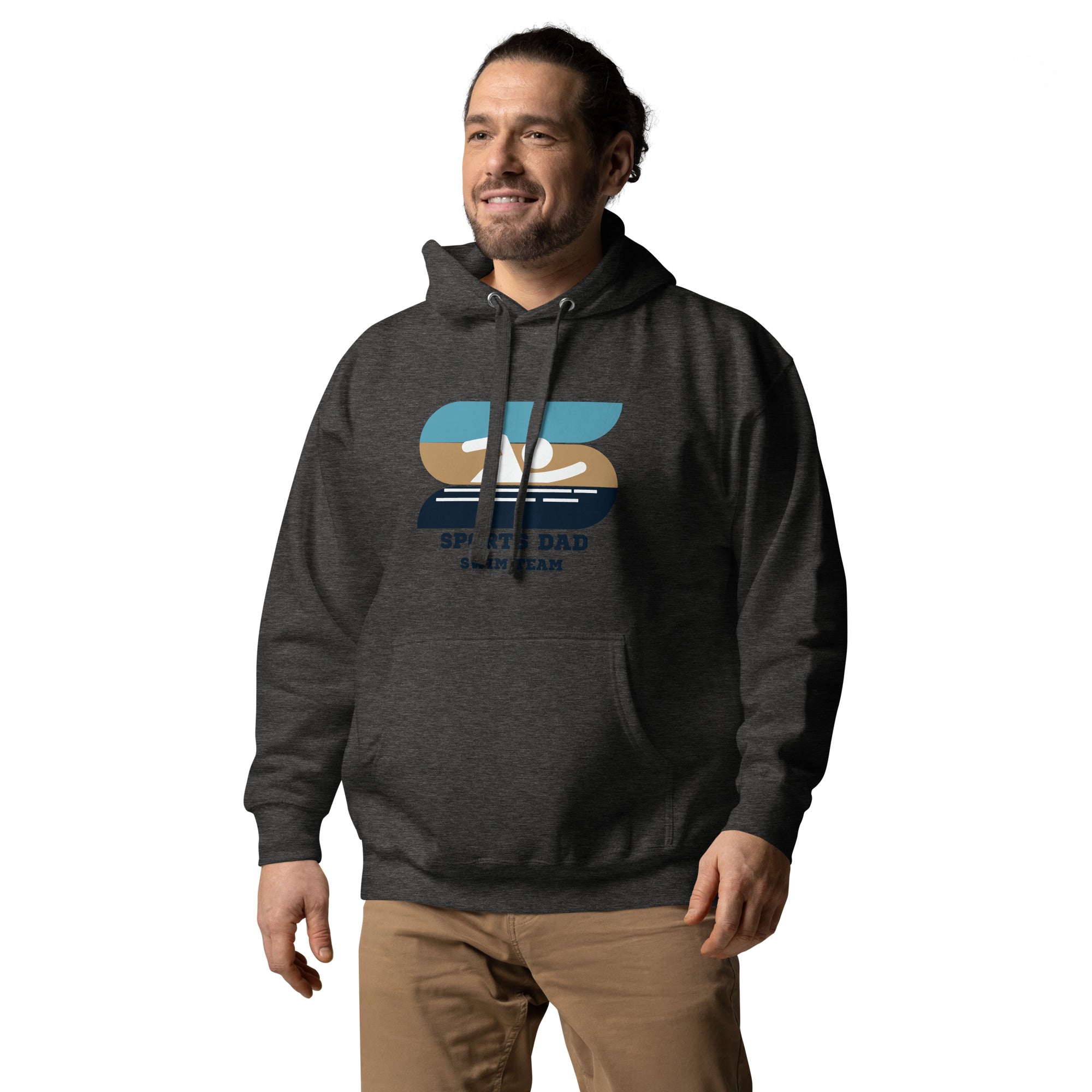 The Original Sports Dad Swim Team Men's Heavy Hoodie