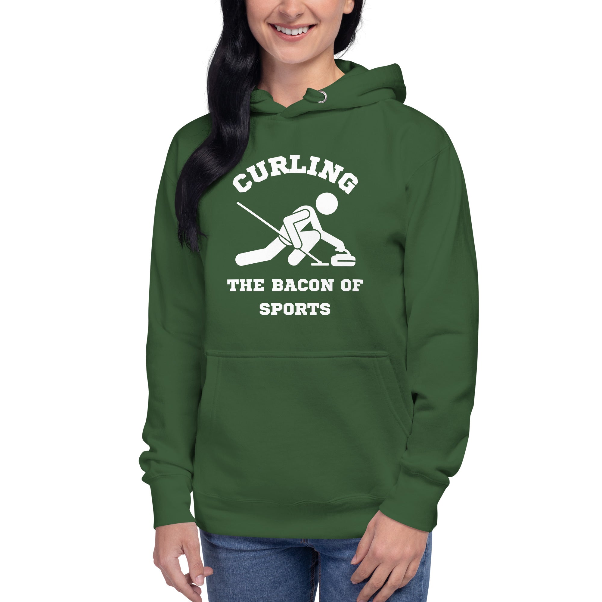 Curling The Bacon Of Sports Women's Heavy Hoodie