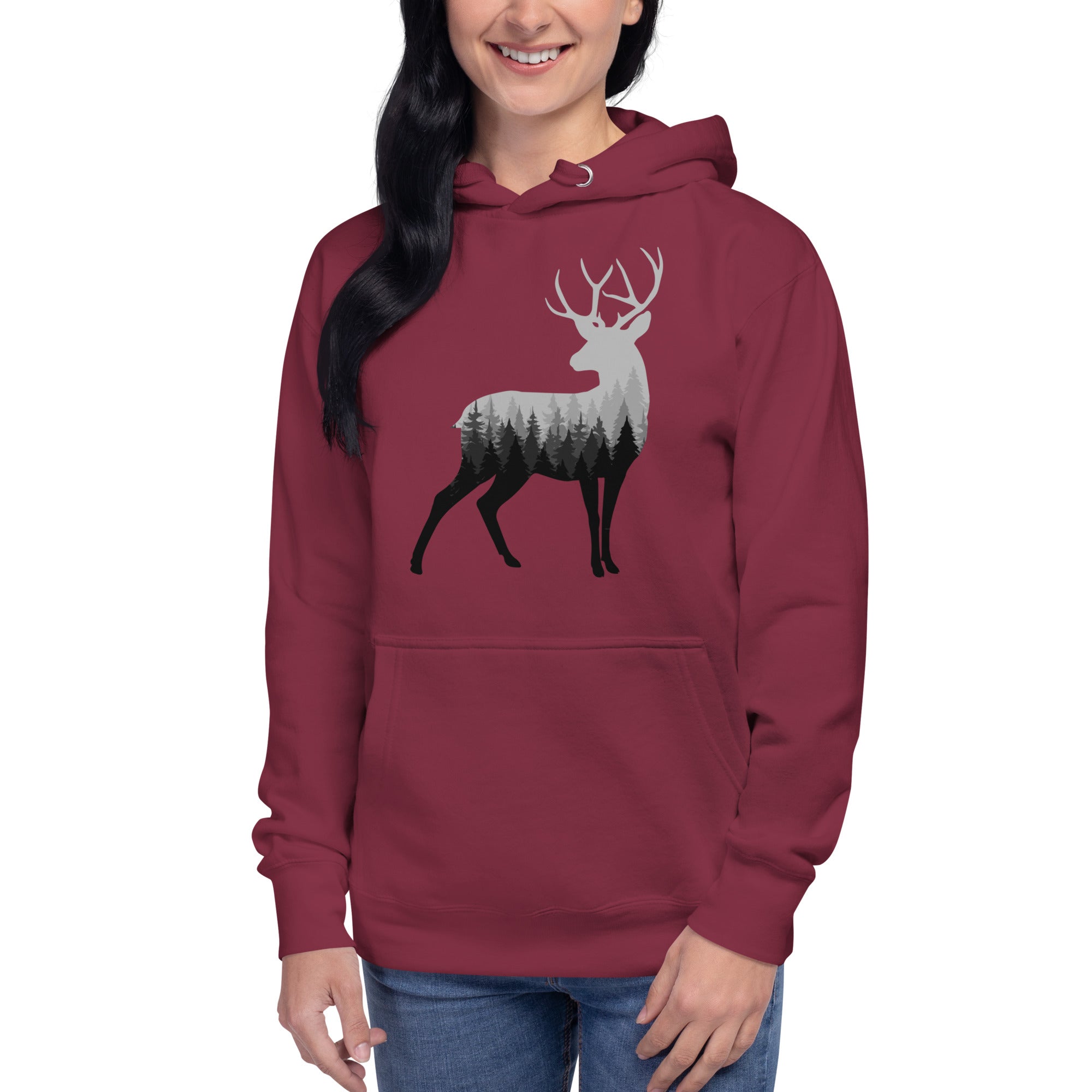 Buck n' Trees Women's Heavy Hoodie