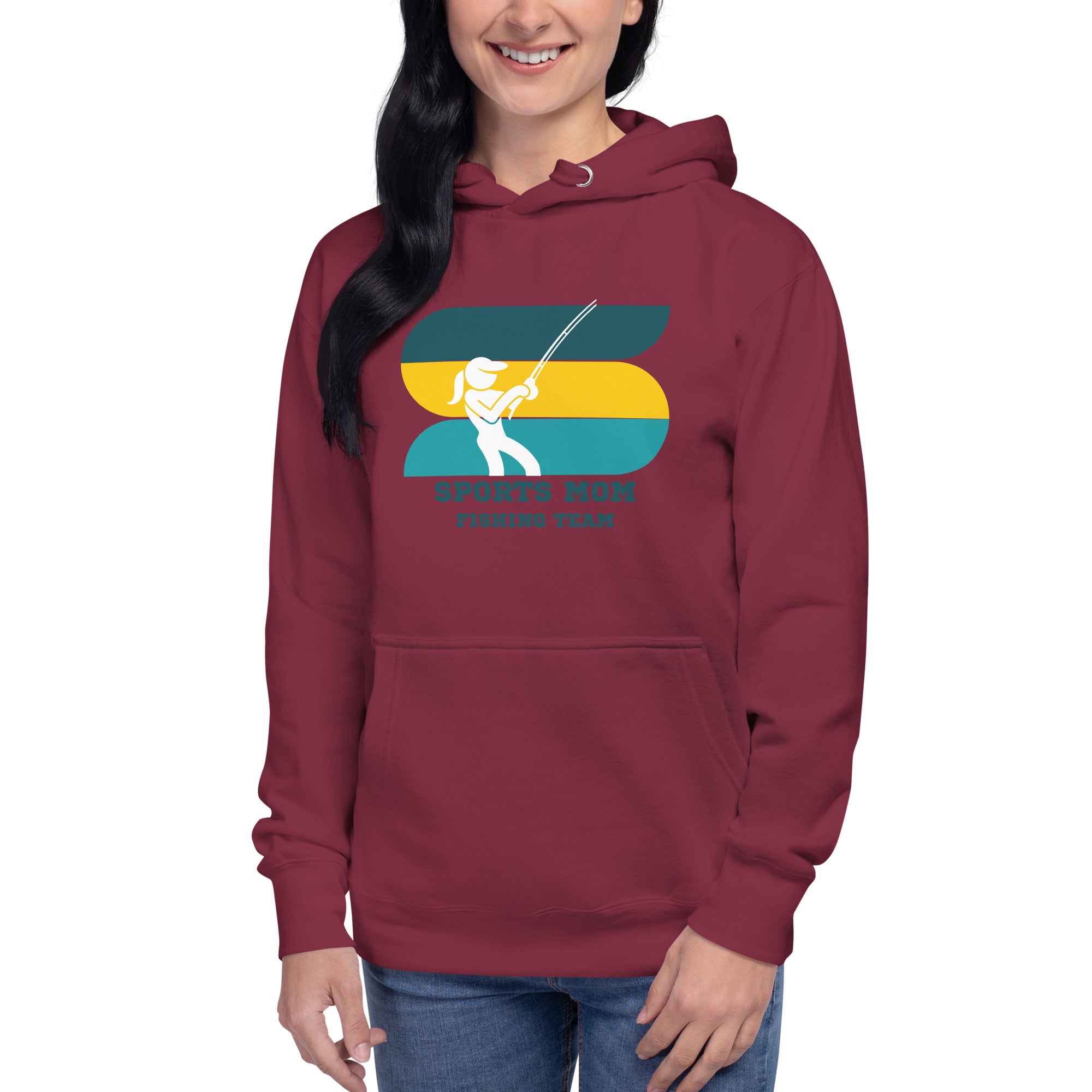 The Original Sports Mom Fishing Team Women's Heavy Hoodie