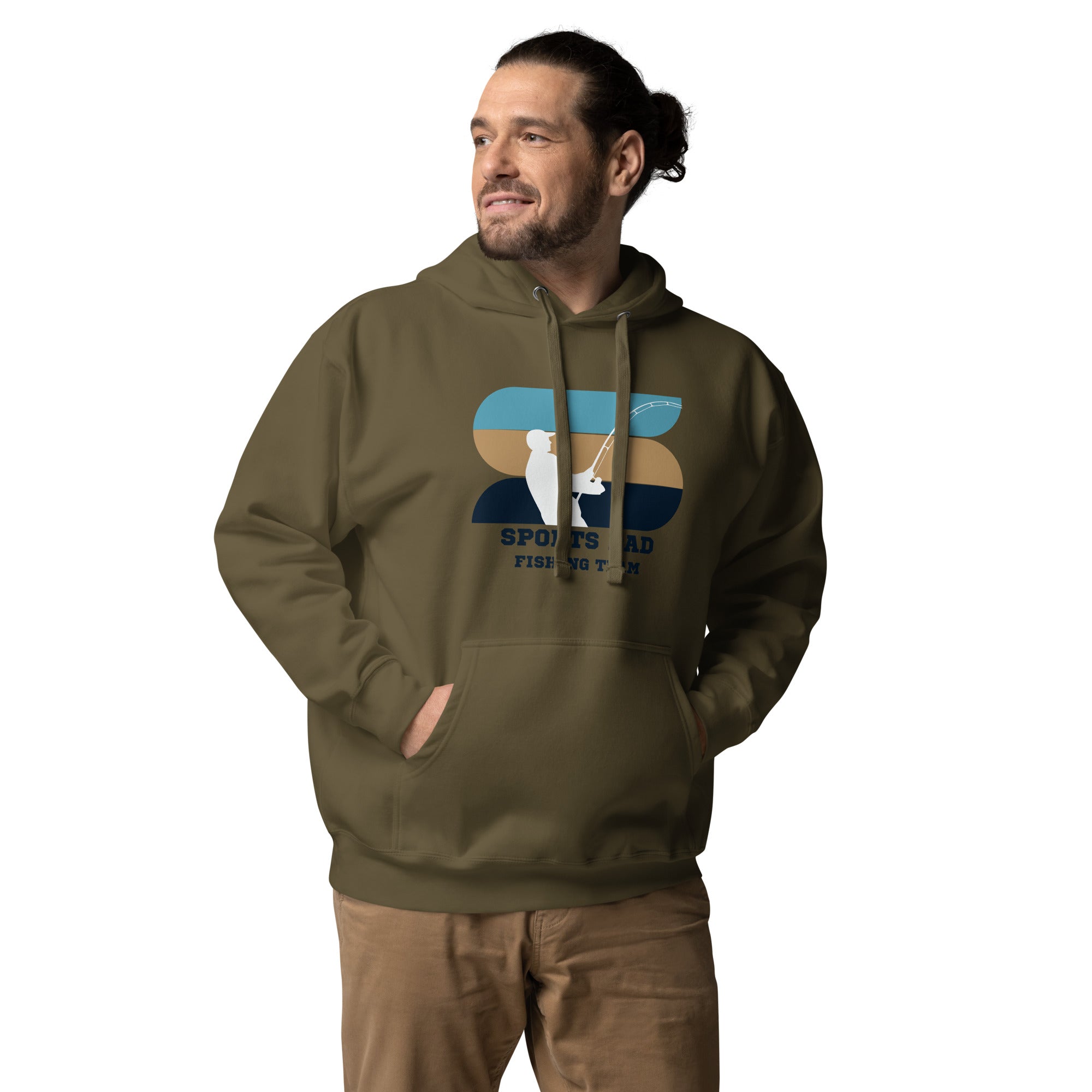 The Original Sports Dad Fishing Team Men's Heavy Hoodie