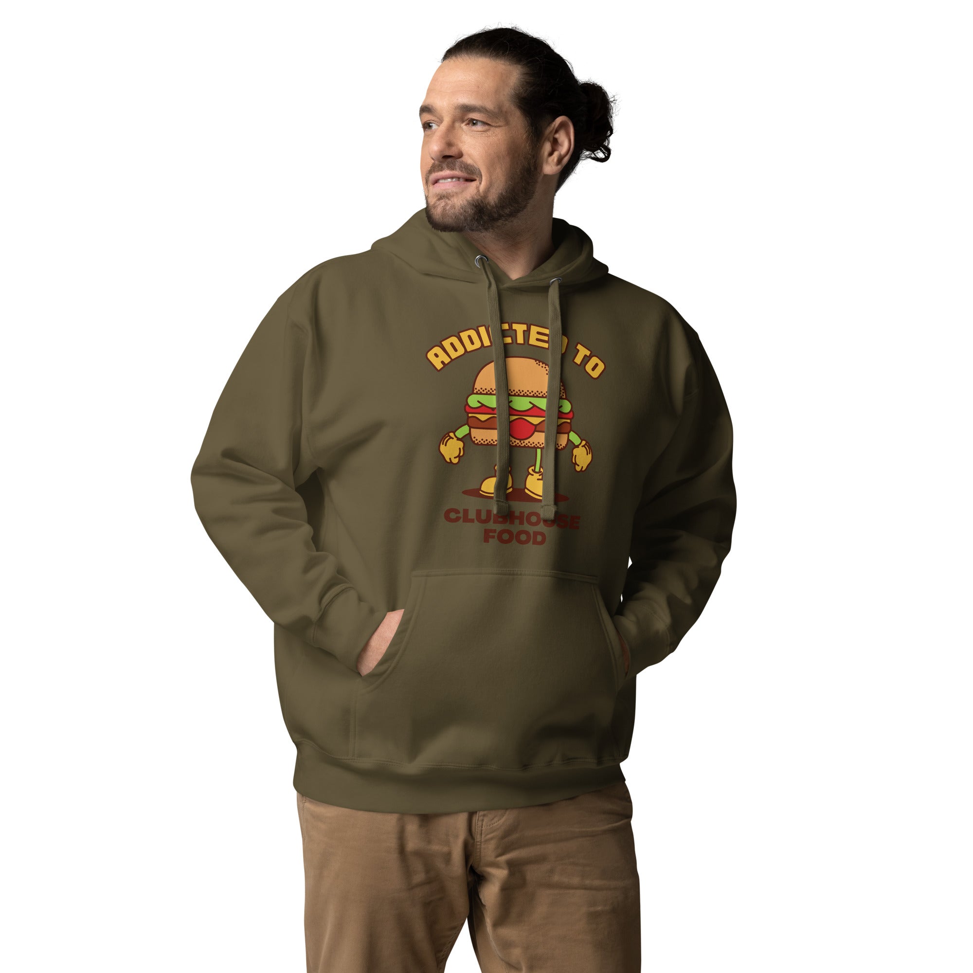Addicted To Clubhouse Food Men's Heavy Hoodie