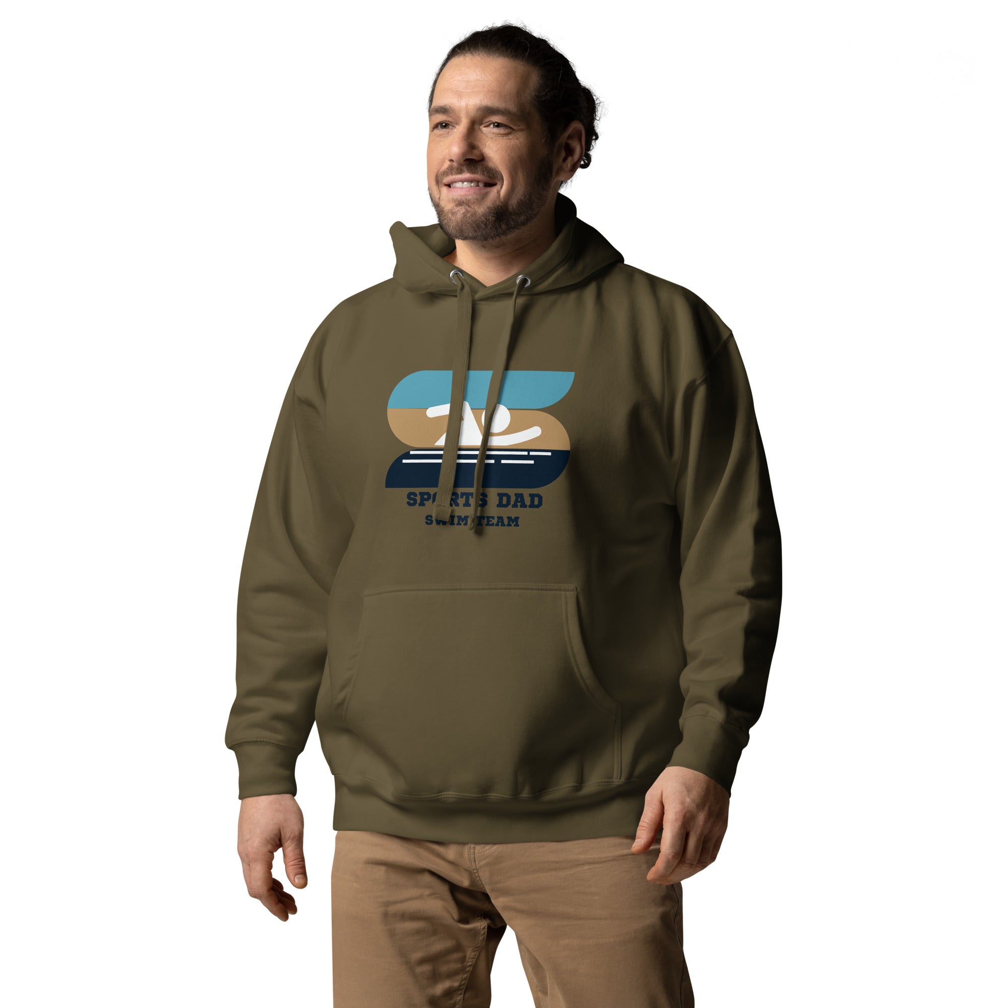 The Original Sports Dad Swim Team Men's Heavy Hoodie