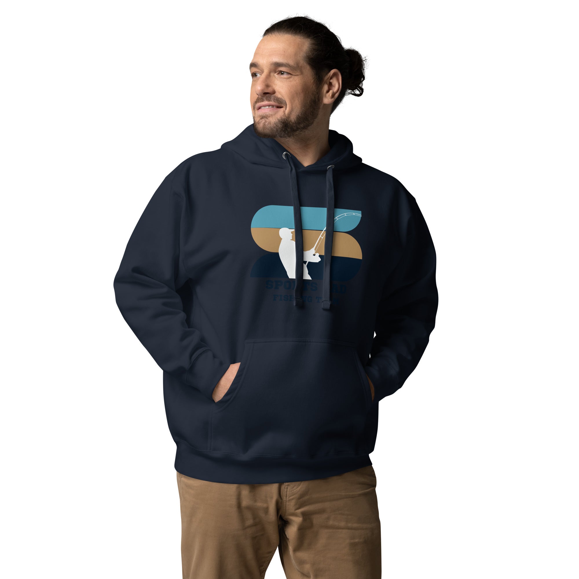 The Original Sports Dad Fishing Team Men's Heavy Hoodie