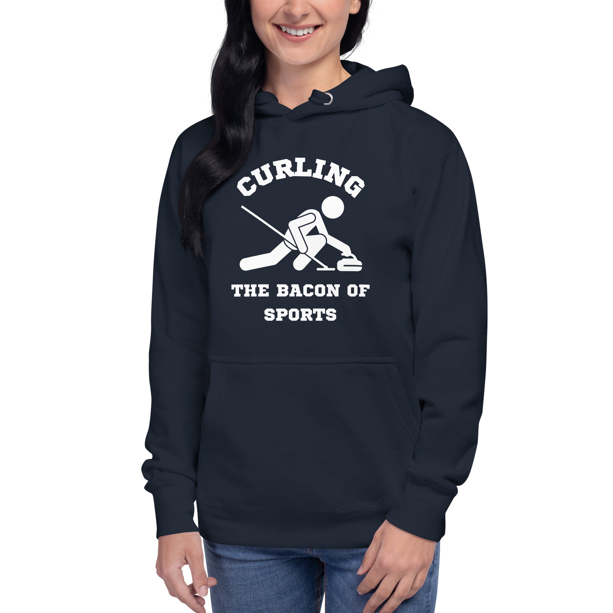 Curling The Bacon Of Sports Women's Heavy Hoodie