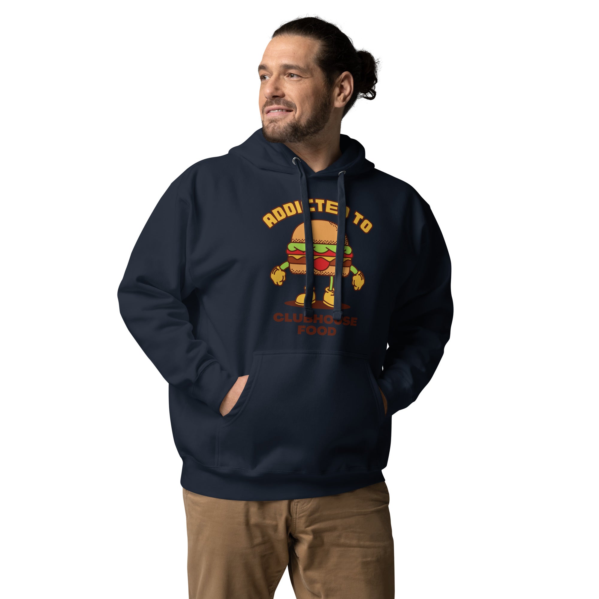 Addicted To Clubhouse Food Men's Heavy Hoodie