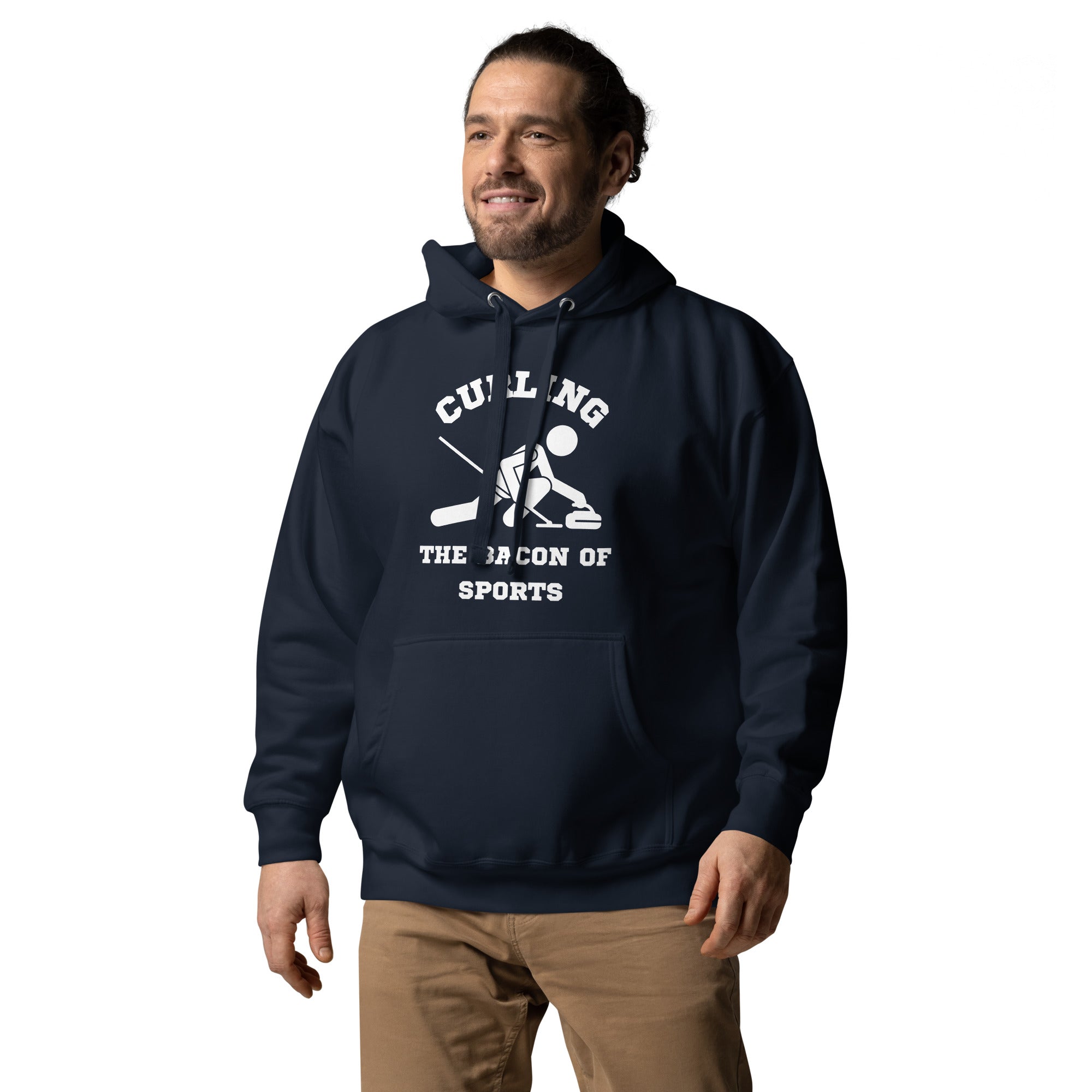 Curling The Bacon Of Sports Men's Heavy Hoodie