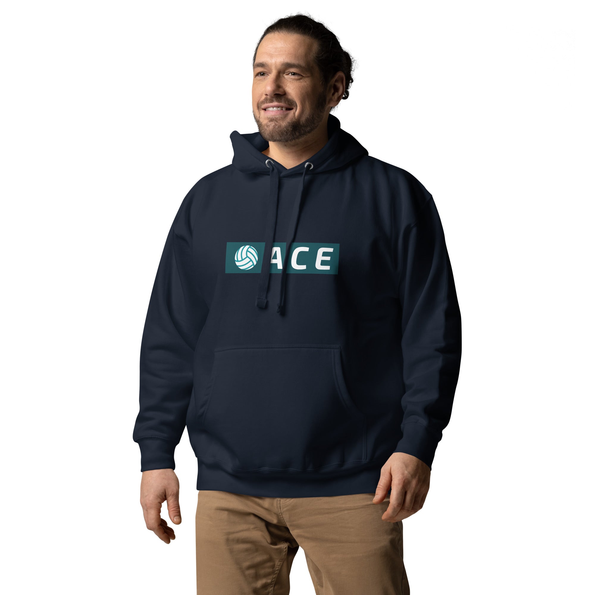 Ace Men's Heavy Hoodie | Navy Blazer | The Original Sports Mom