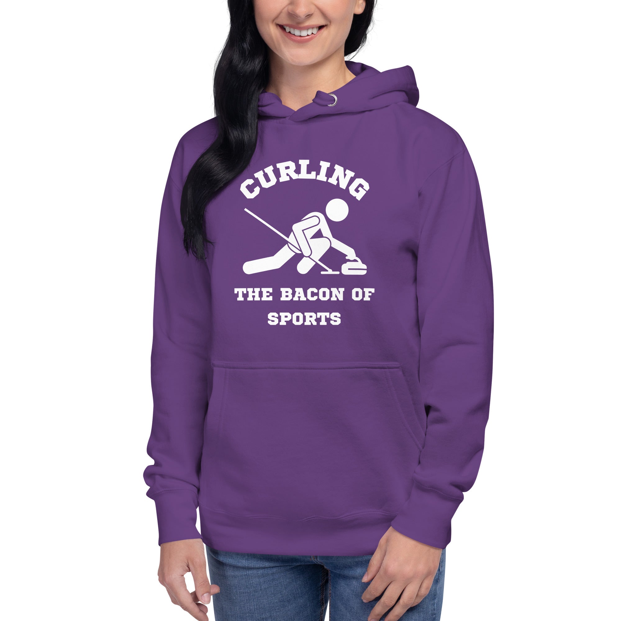 Curling The Bacon Of Sports Women's Heavy Hoodie