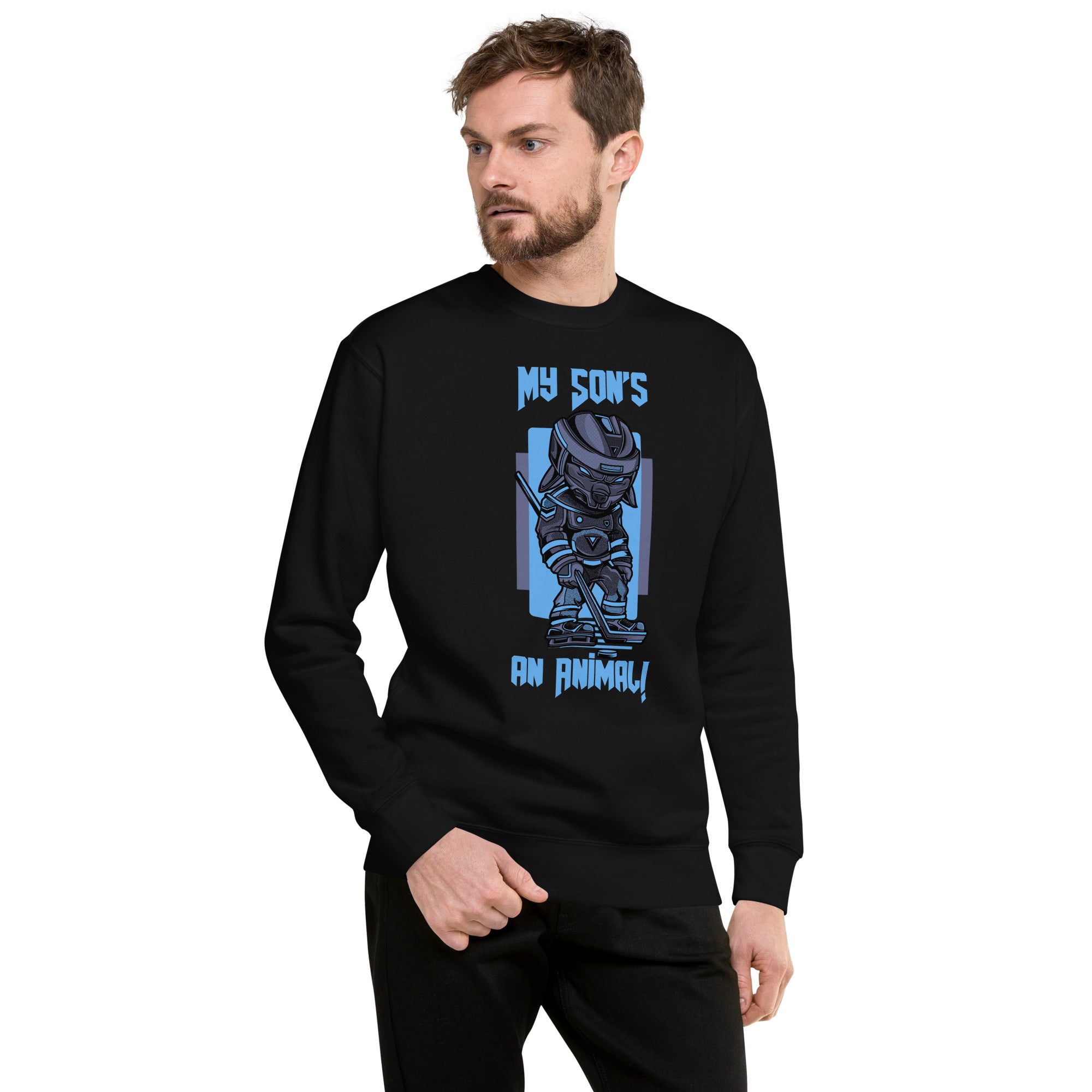 My Son's An Animal Men's Heavy Crew Sweatshirt