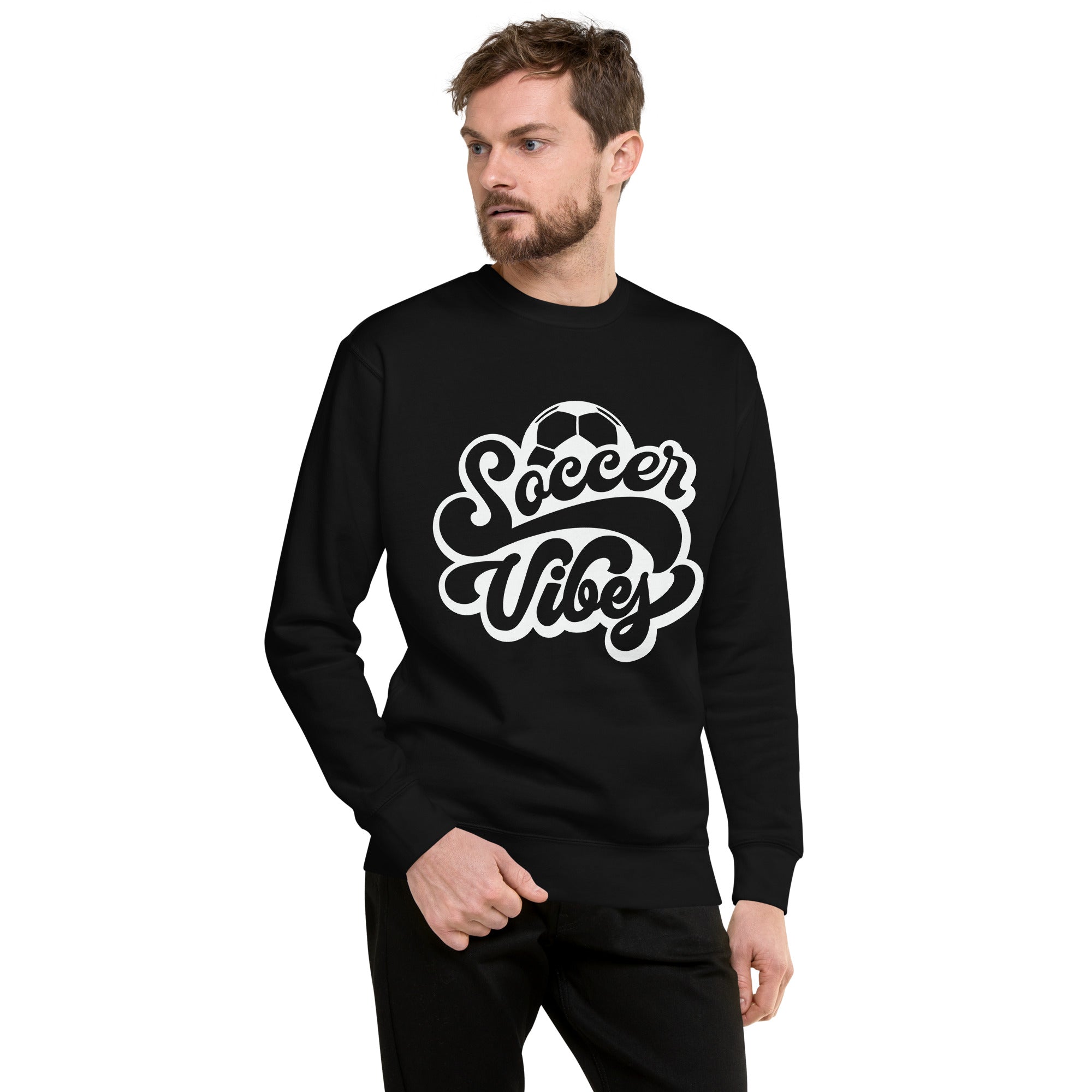 Soccer Vibes Heavy Crew Men's Sweatshirt