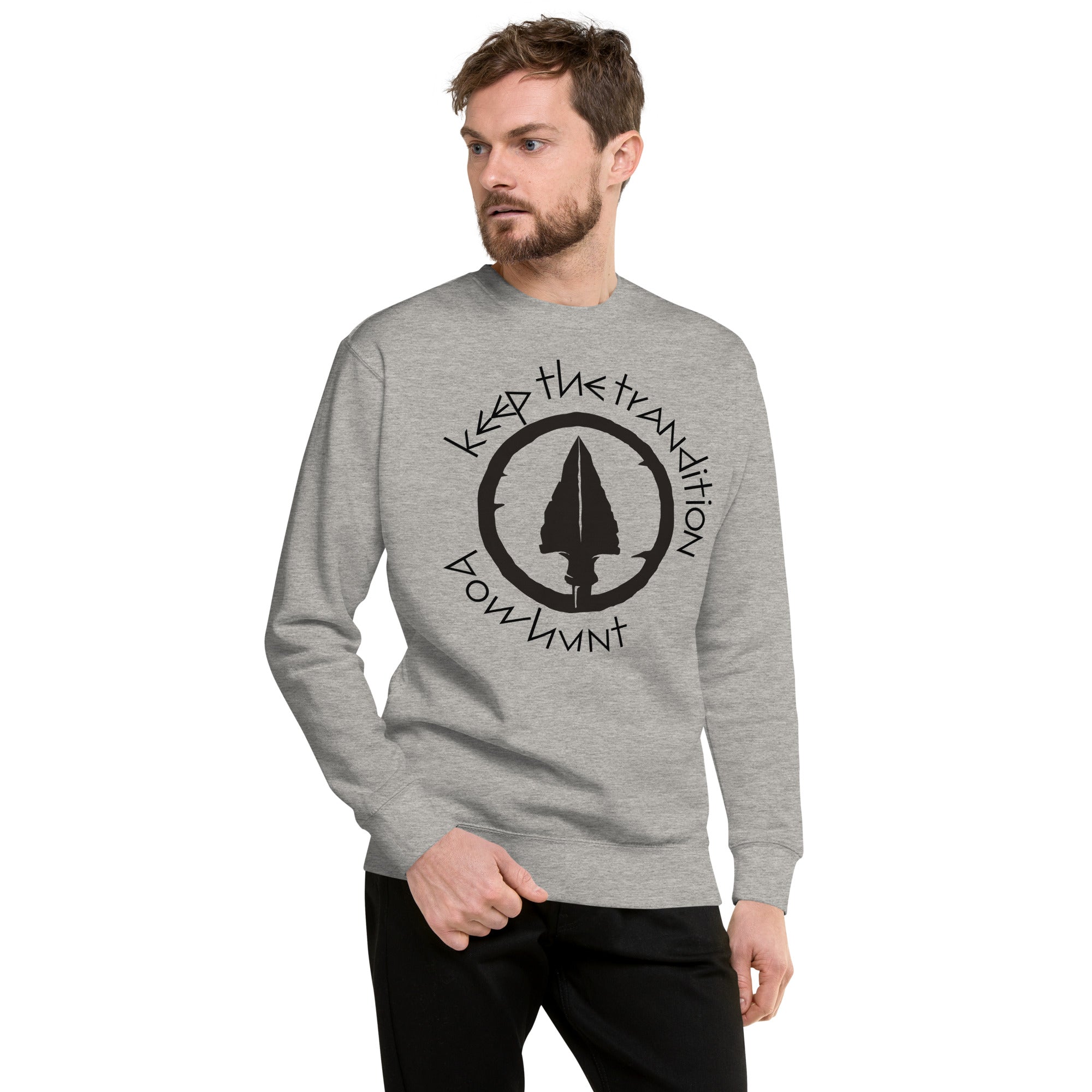 Keep The Tradition Men's Heavy Crew Sweatshirt - Bow Hunt