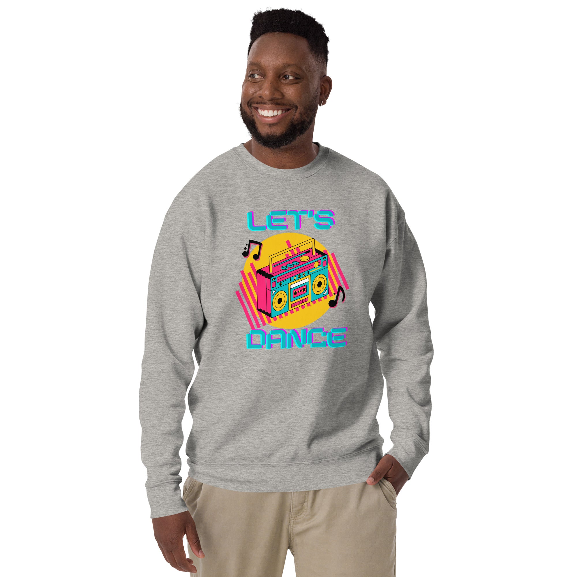 Let's Dance Men's Heavy Crew Sweatshirt