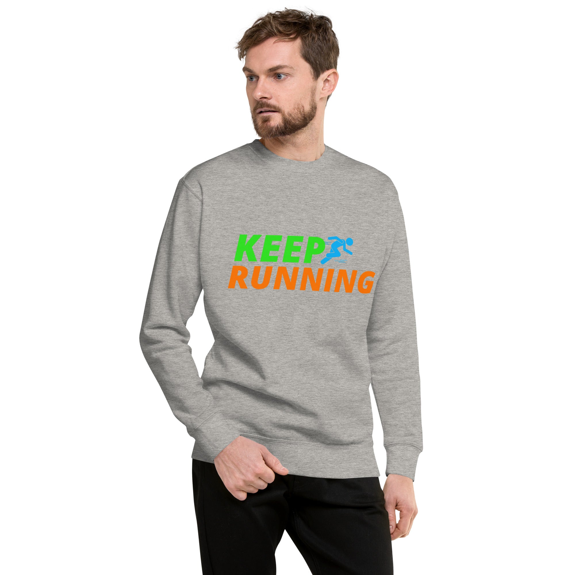 Keep Running Heavy Crew Men's Sweatshirt