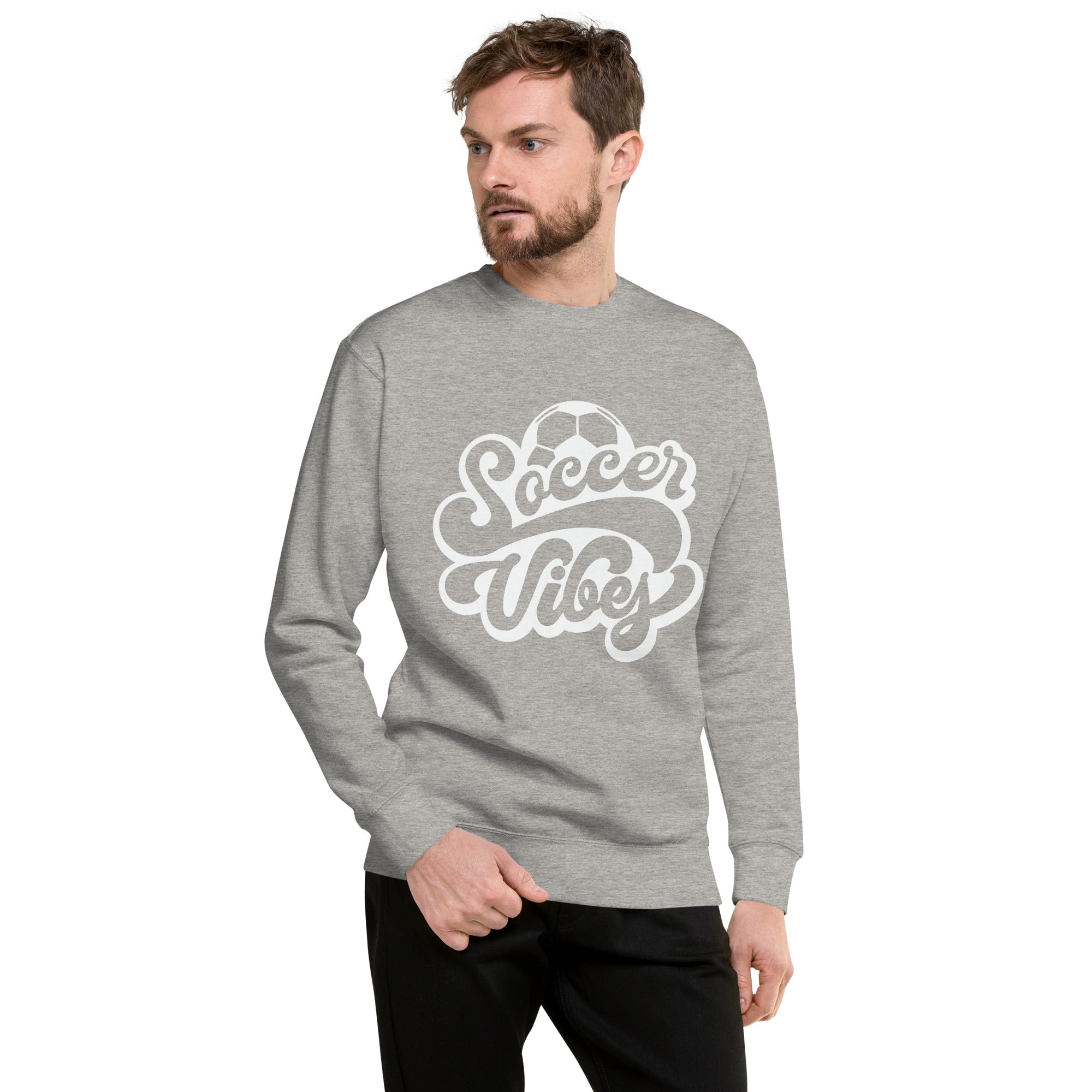 Soccer Vibes Heavy Crew Men's Sweatshirt