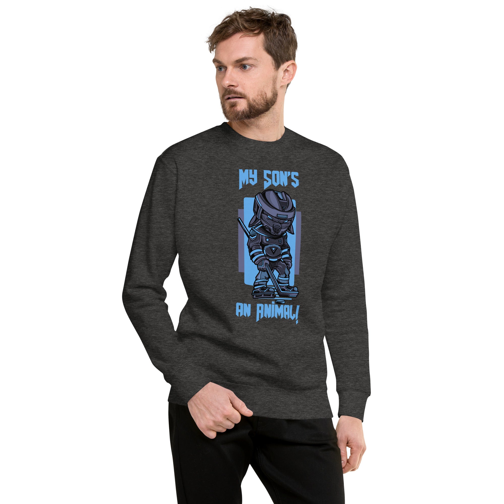 My Son's An Animal Men's Heavy Crew Sweatshirt