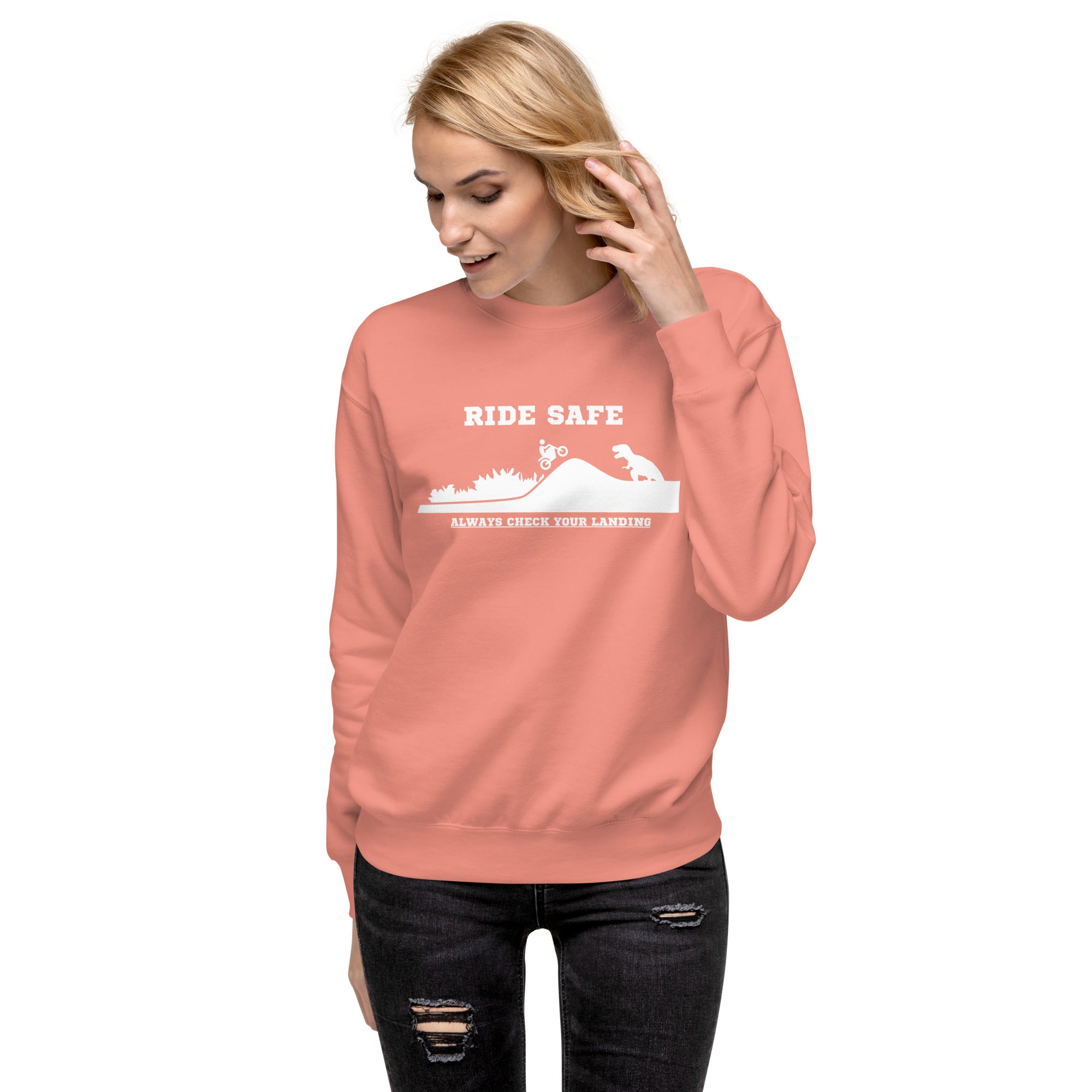 Ride Safe Check Your Landing Women's Premium Sweatshirt