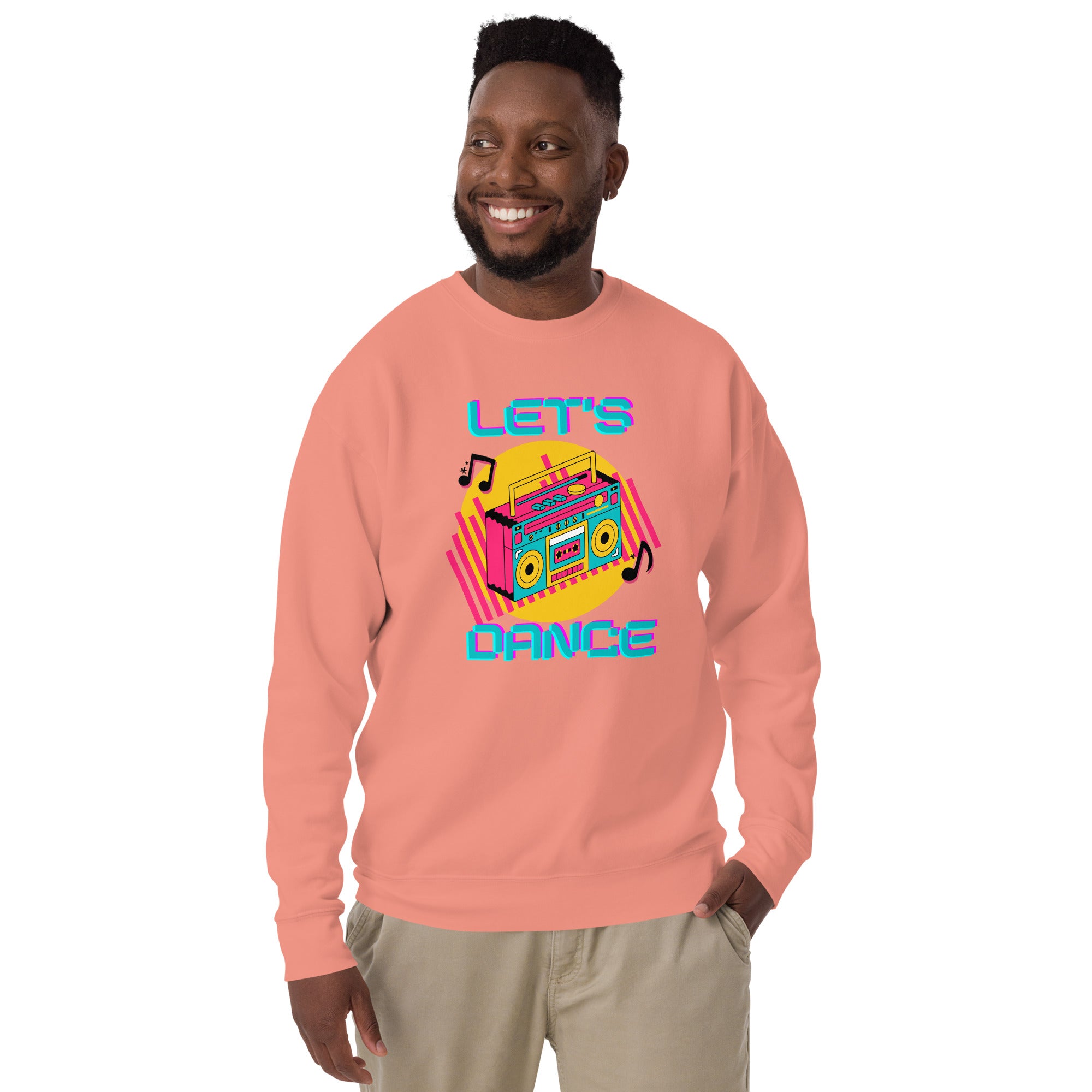 Let's Dance Men's Heavy Crew Sweatshirt