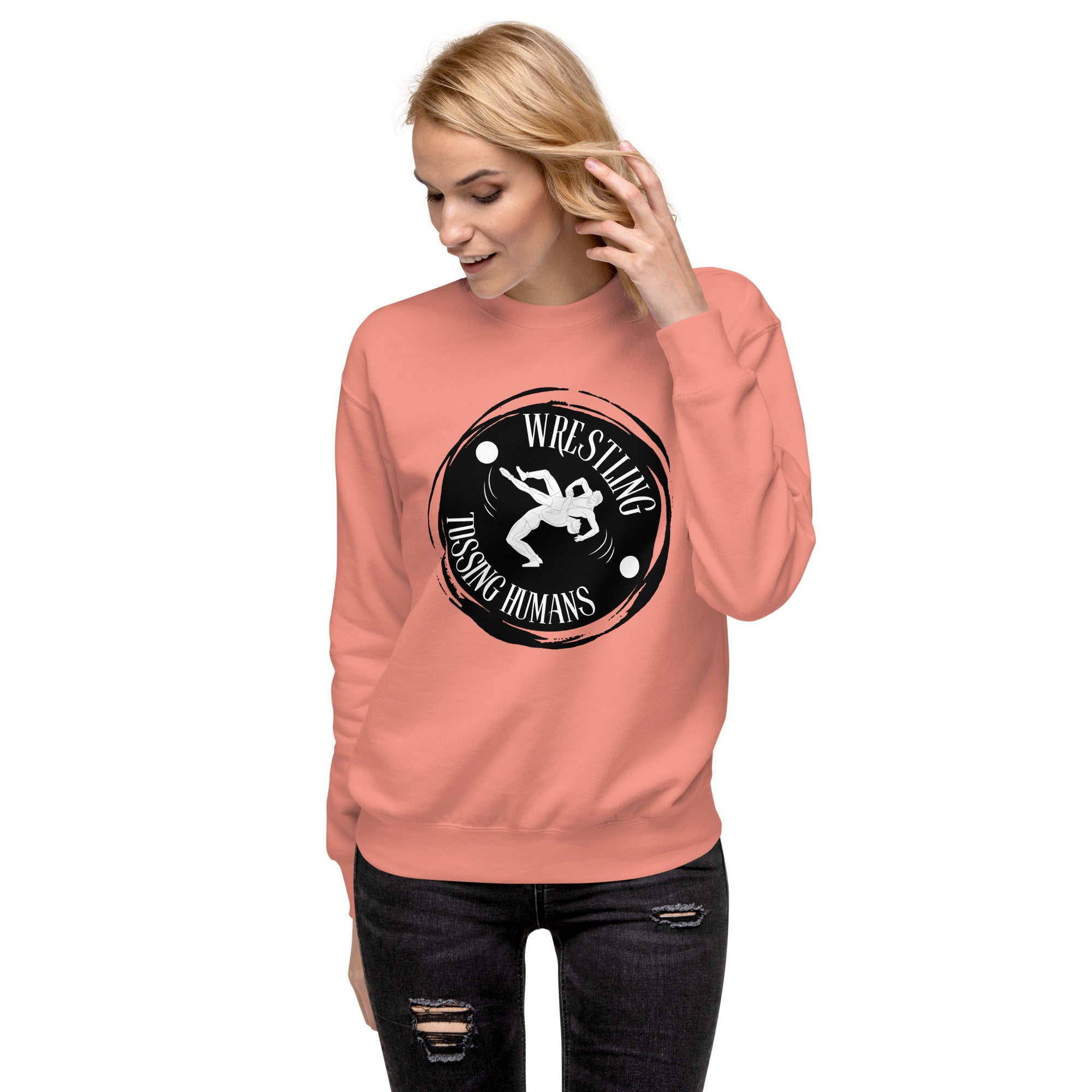 Wrestling Tossing Humans Women's Premium Sweatshirt