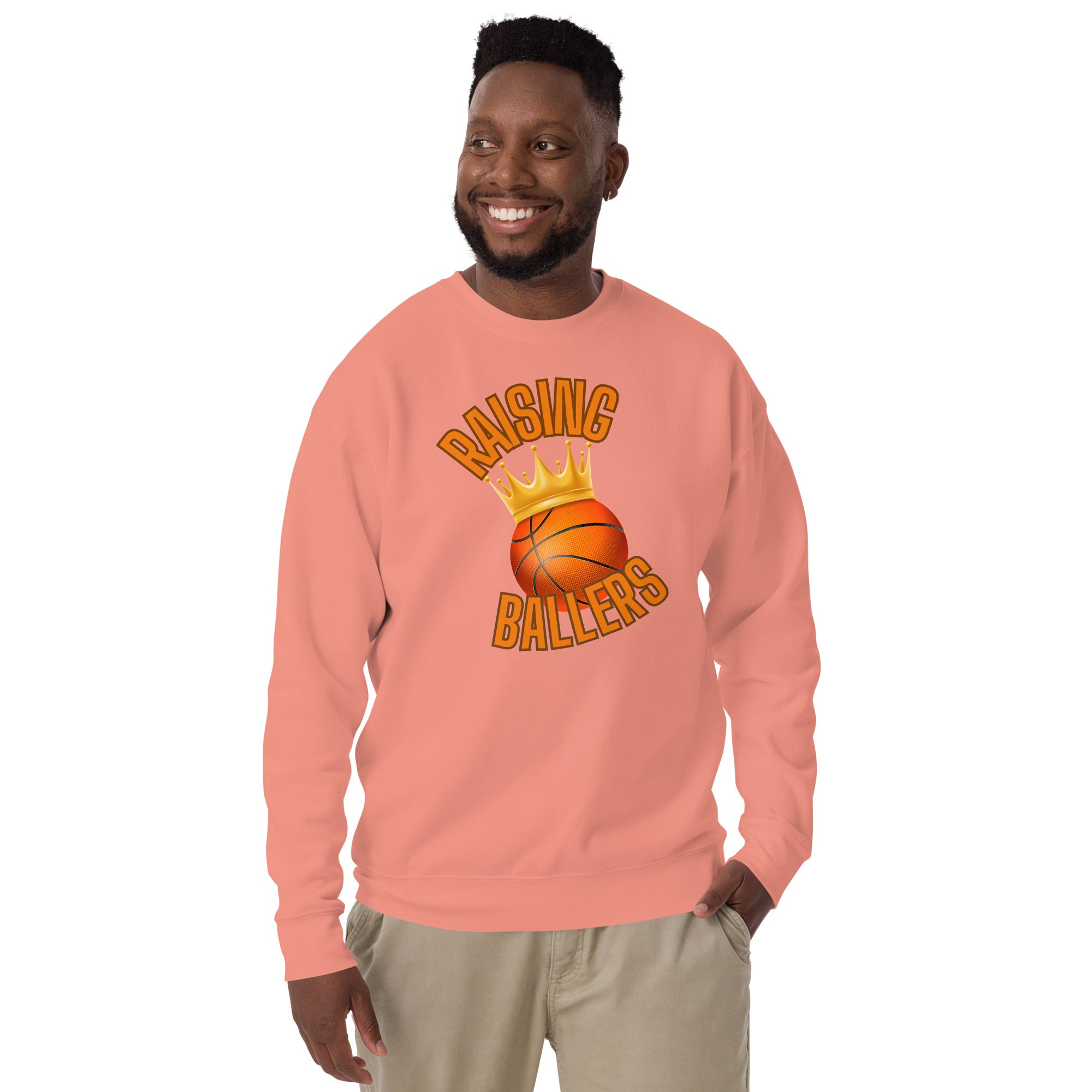 Raising Ballers Men's Heavy Crew Sweatshirt