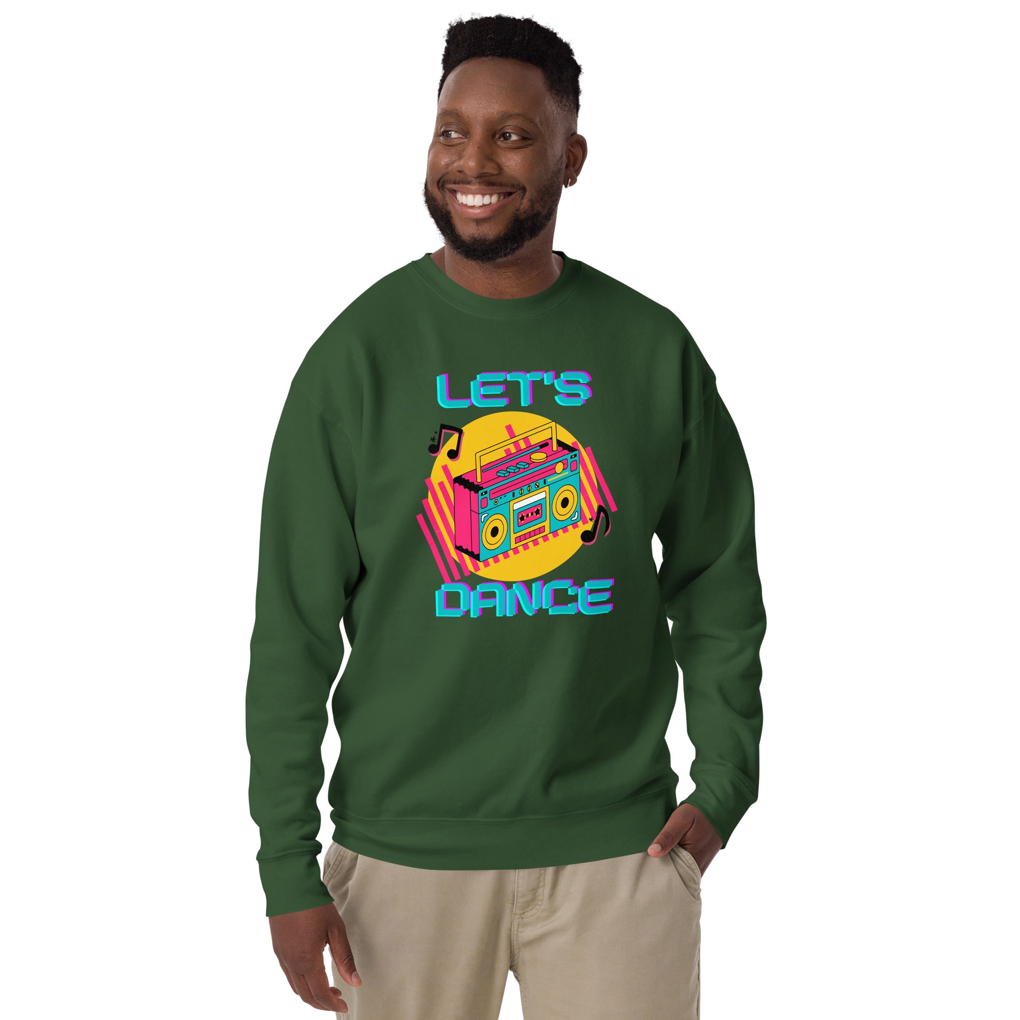 Let's Dance Men's Heavy Crew Sweatshirt