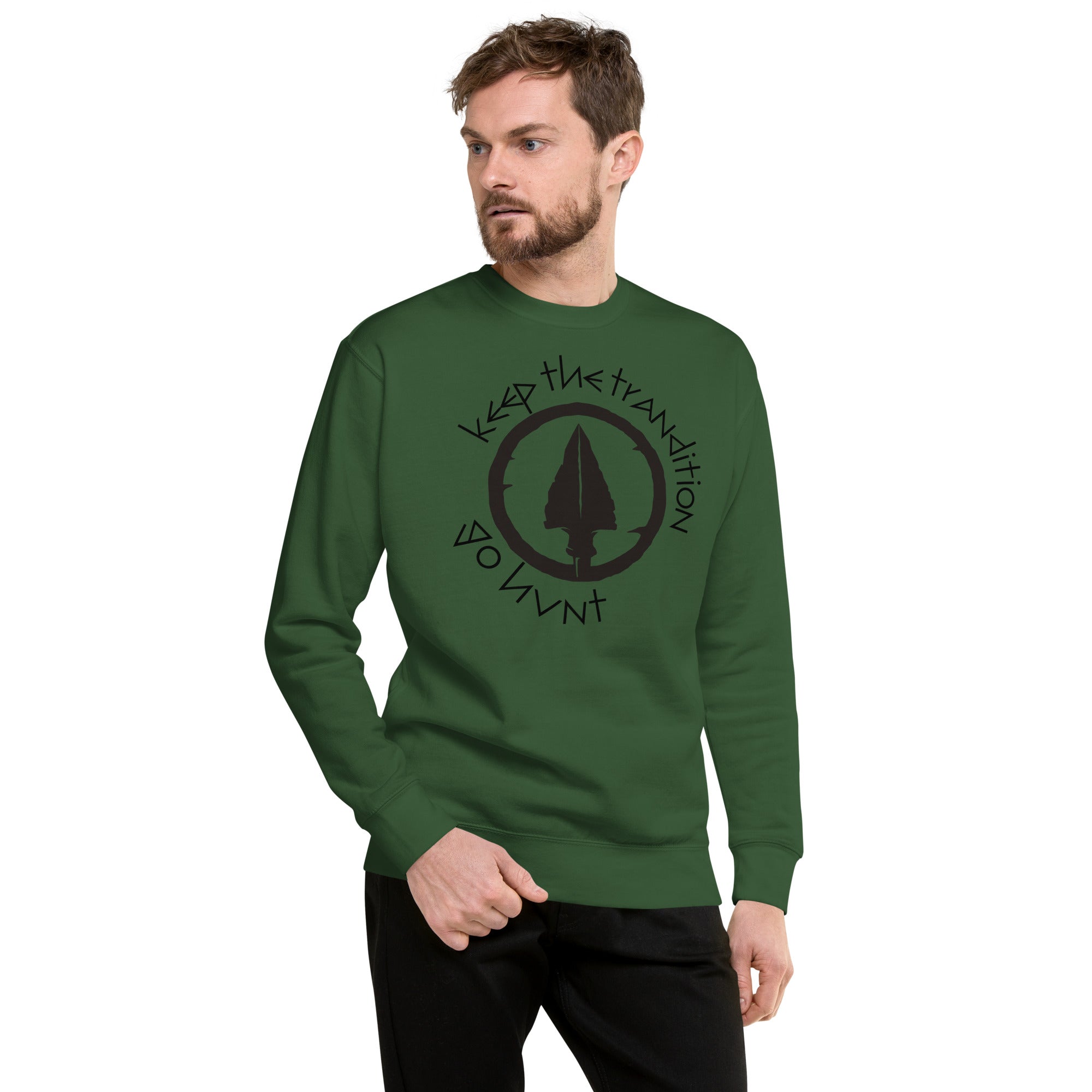 Keep The Tradition Heavy Crew Men's Sweatshirt - Go Hunt