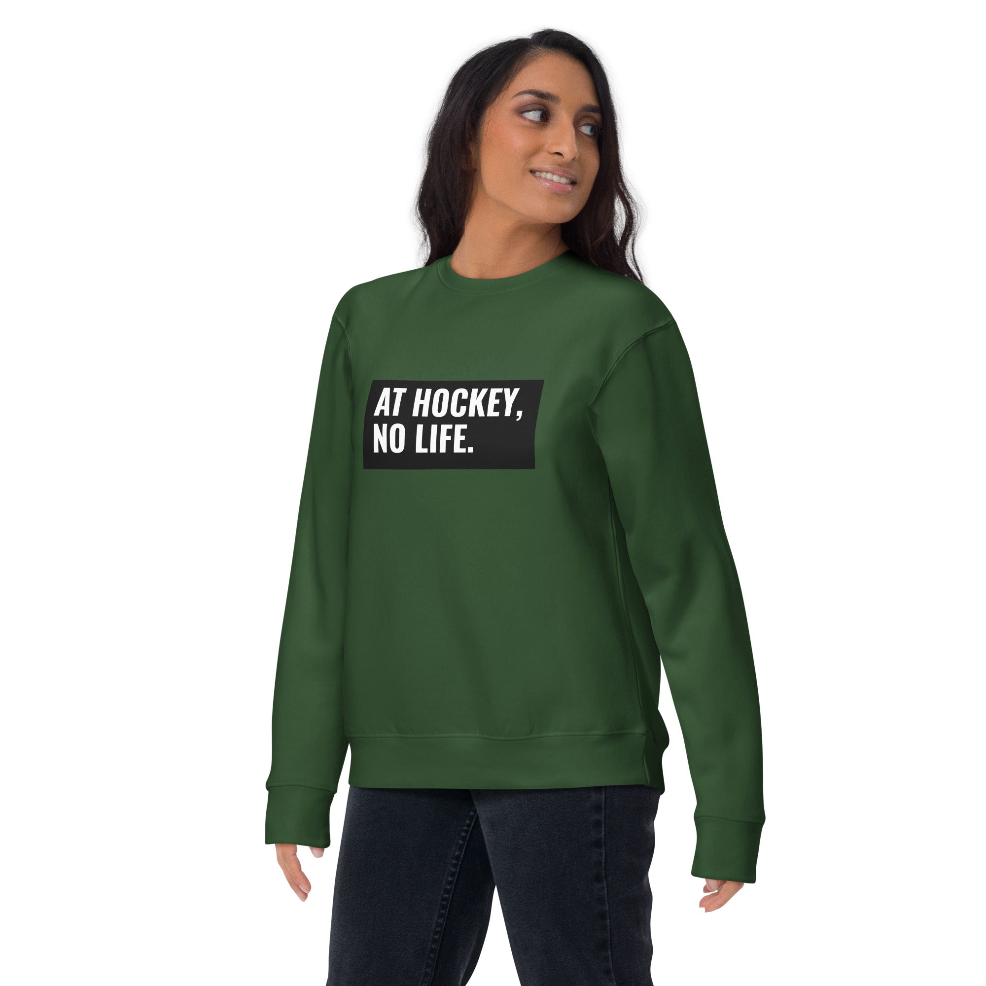 At Hockey, No Life Women's Premium Sweatshirt