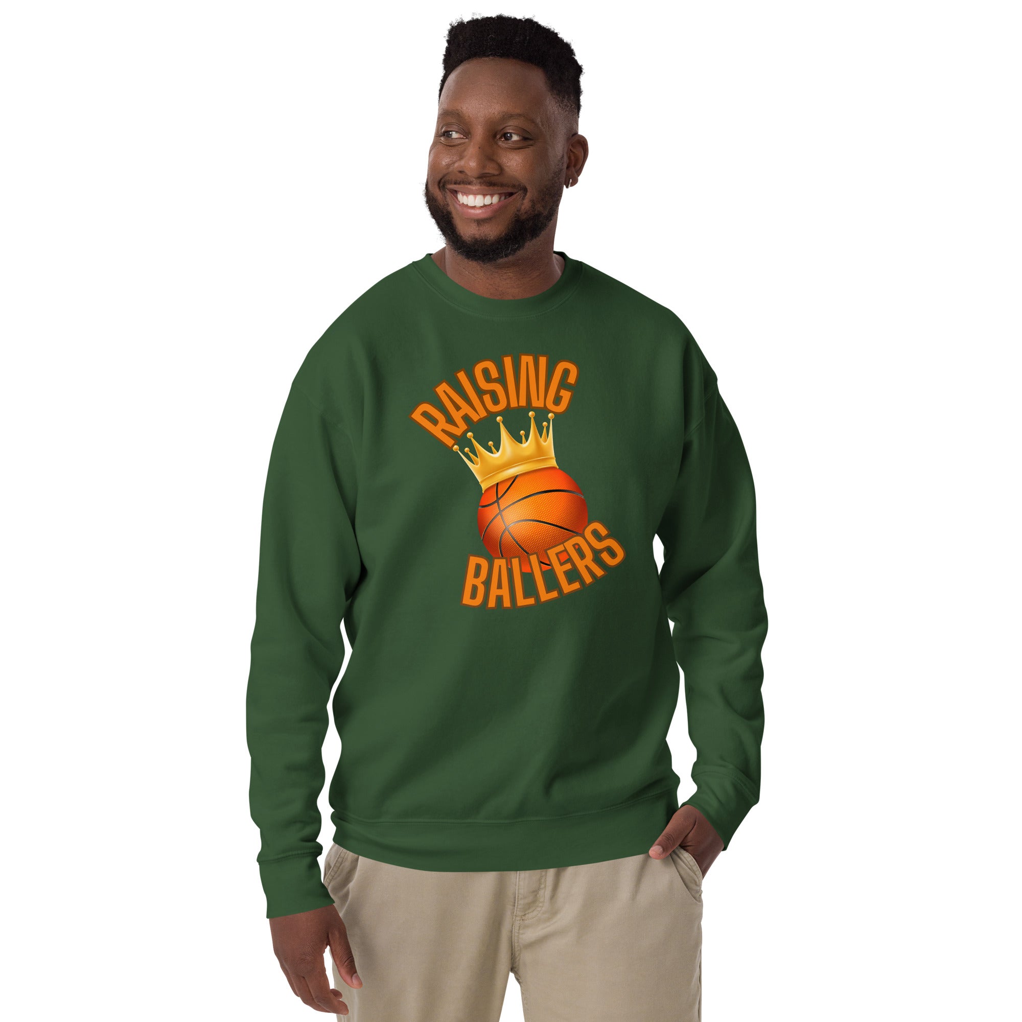 Raising Ballers Men's Heavy Crew Sweatshirt