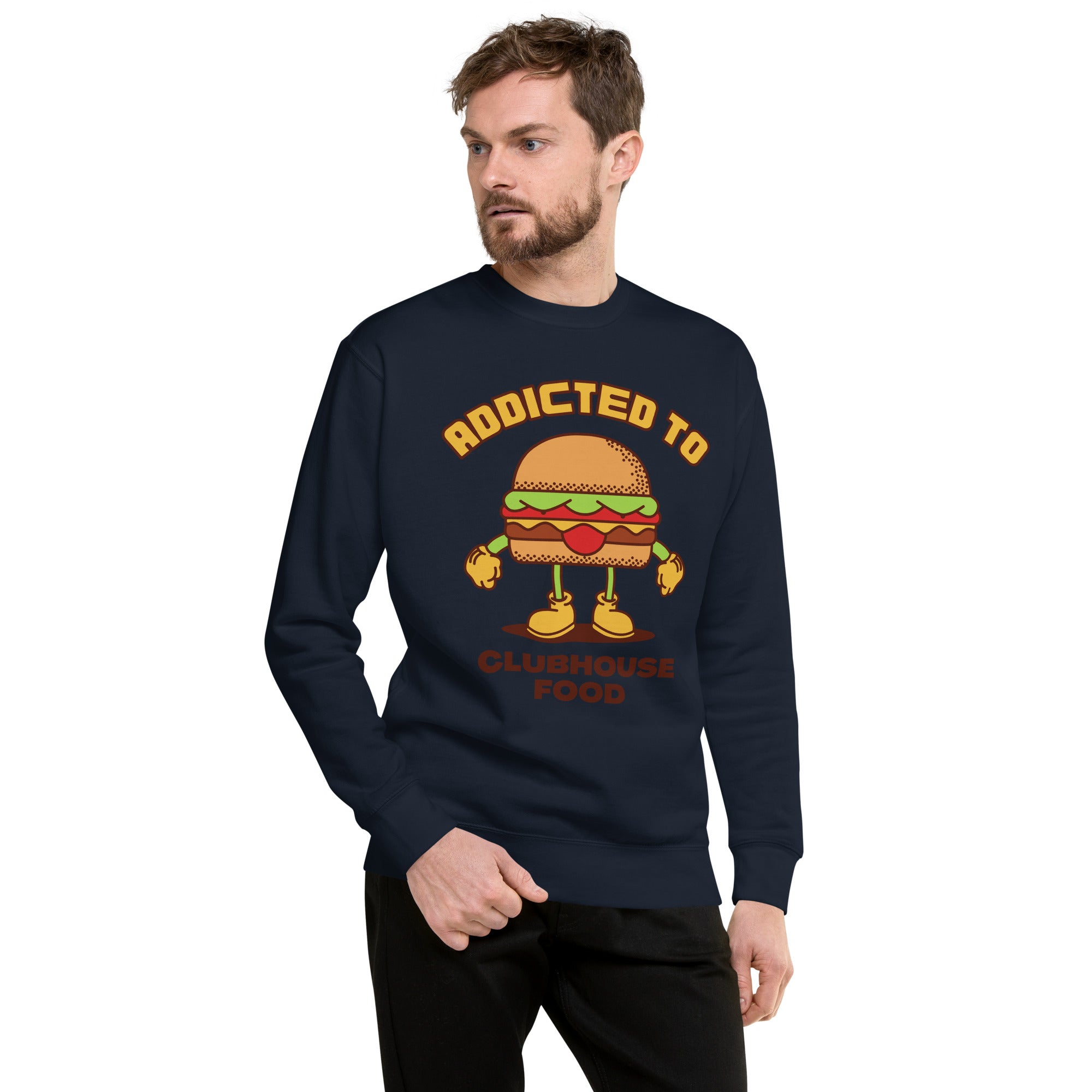 Addicted To Clubhouse Food Heavy Crew Men's Sweatshirt