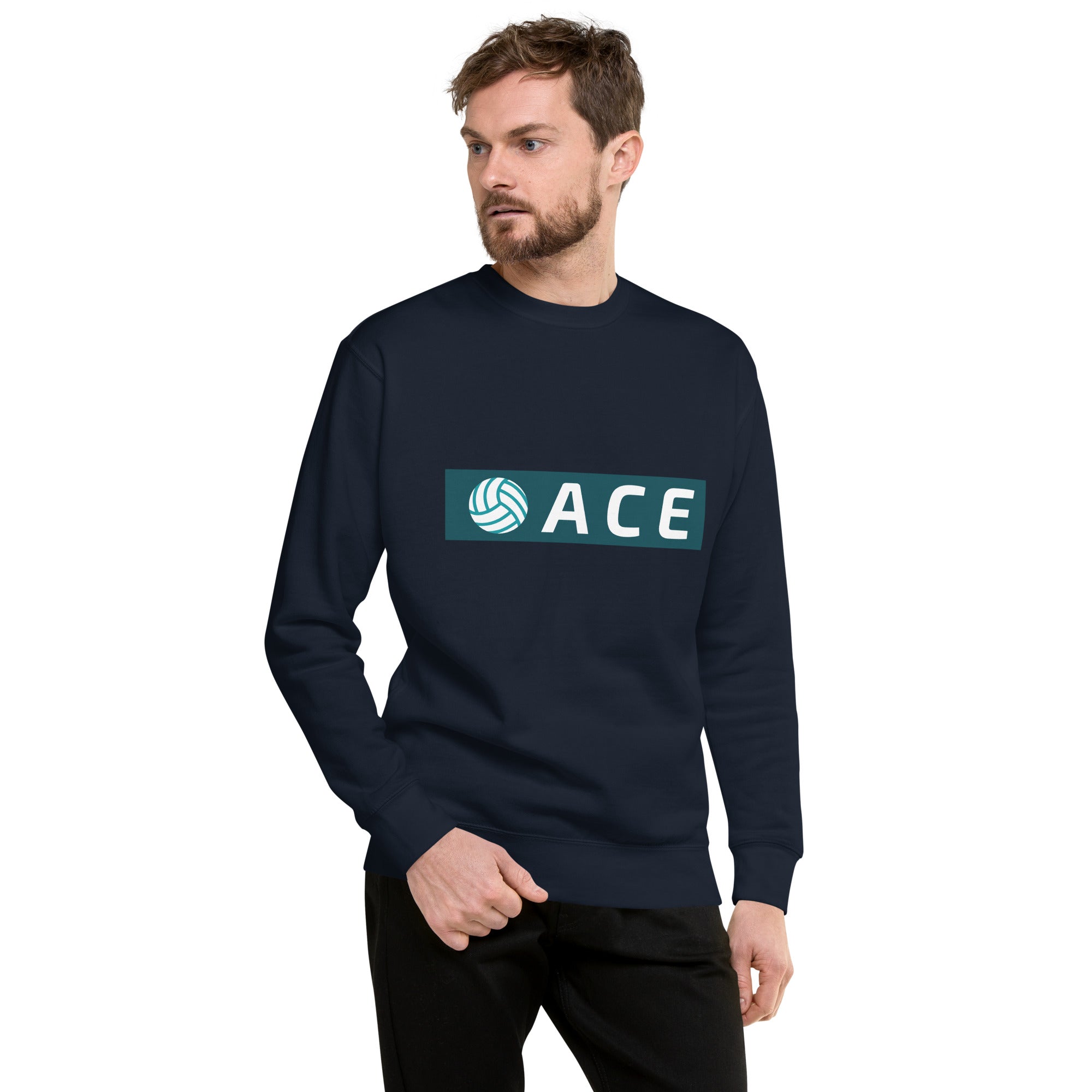 Ace Heavy Crew Men's Sweatshirt Navy | The Original Sports Mom