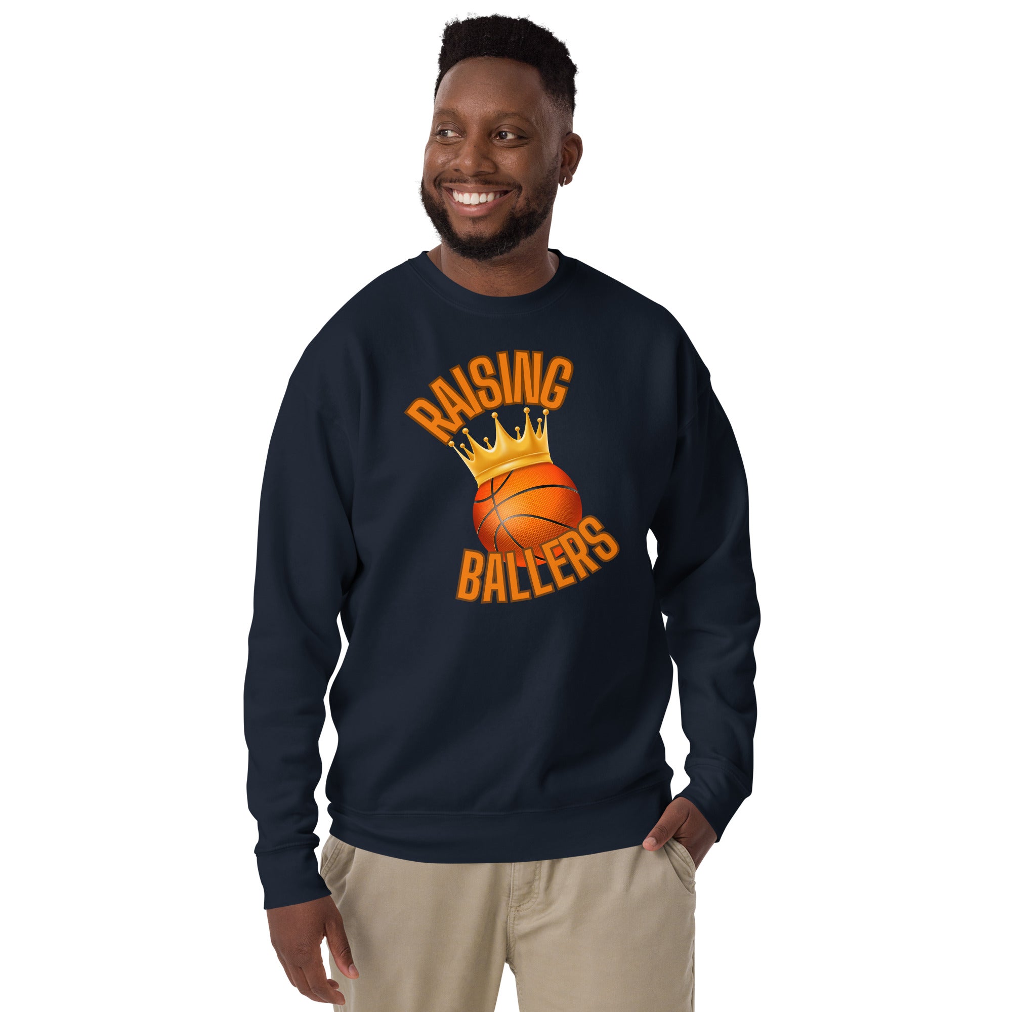 Raising Ballers Men's Heavy Crew Sweatshirt