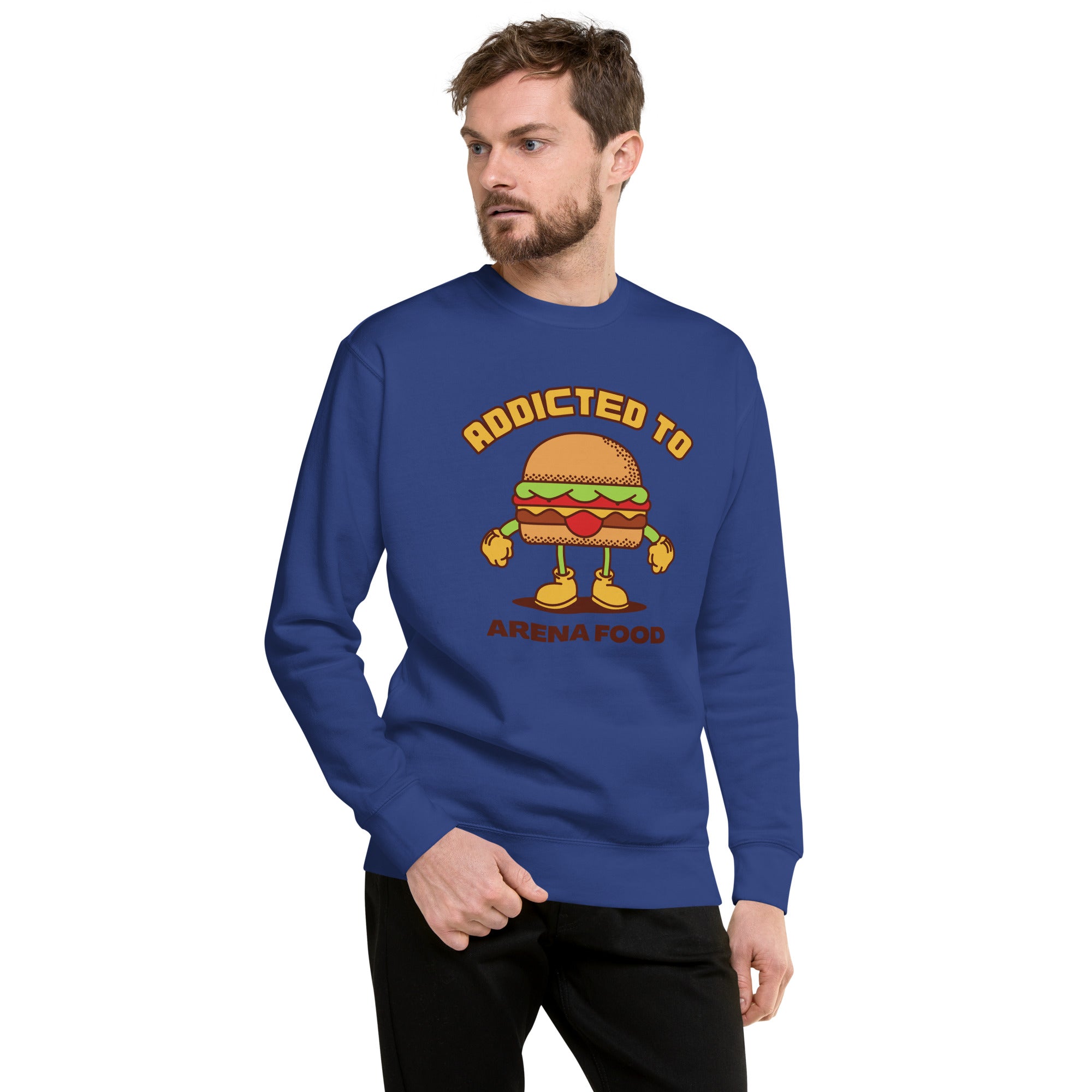 Addicted To Arena Food Grandpa's Heavy Premium Sweatshirt
