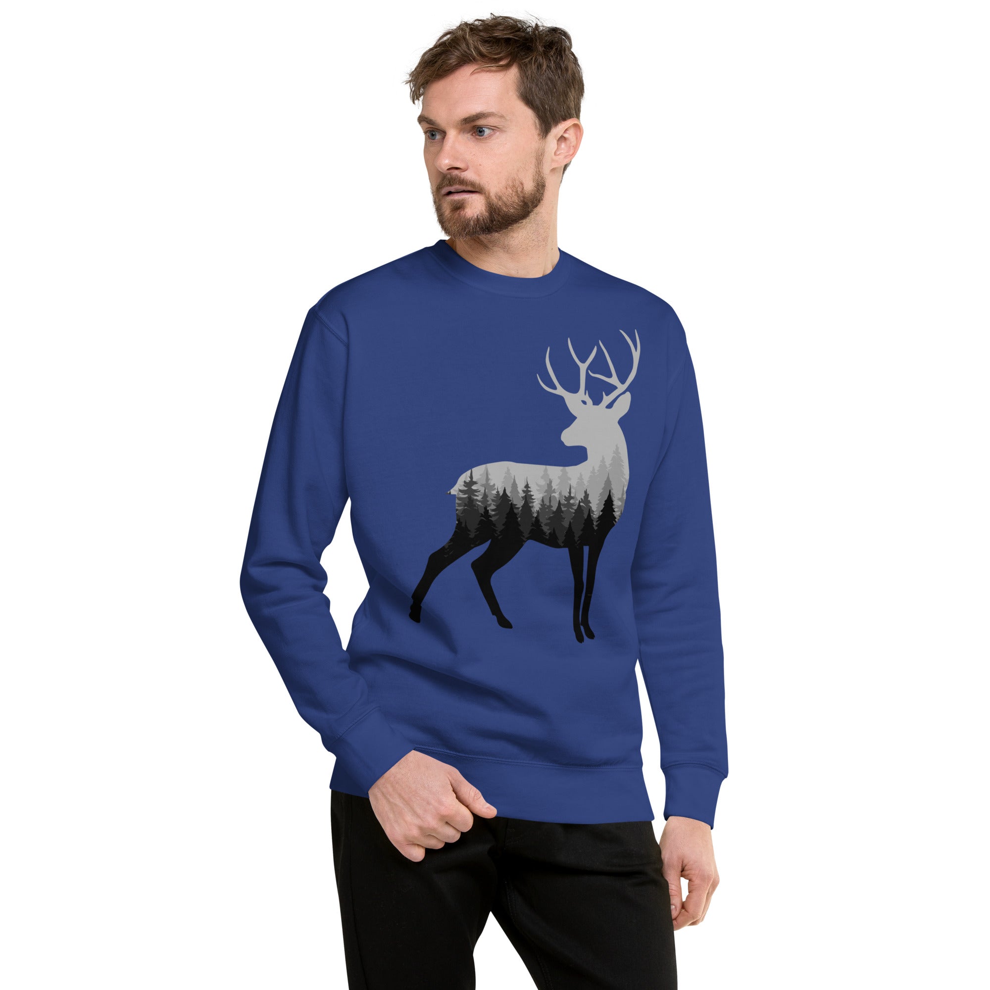 Buck n' Trees Men's Heavy Crew Sweatshirt