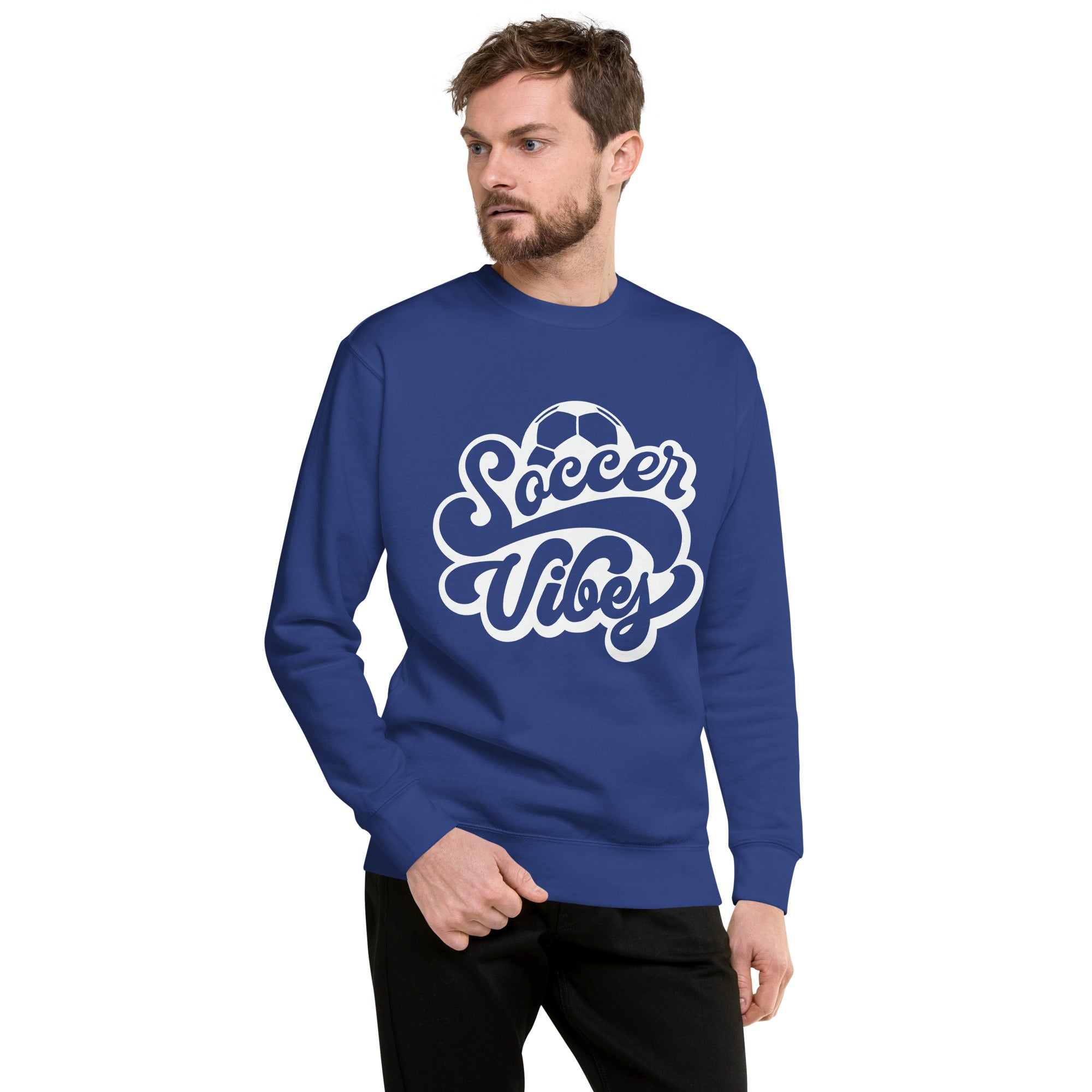 Soccer Vibes Heavy Crew Men's Sweatshirt