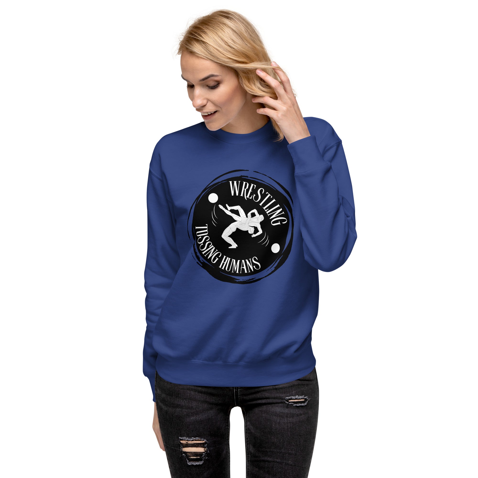 Wrestling Tossing Humans Women's Premium Sweatshirt