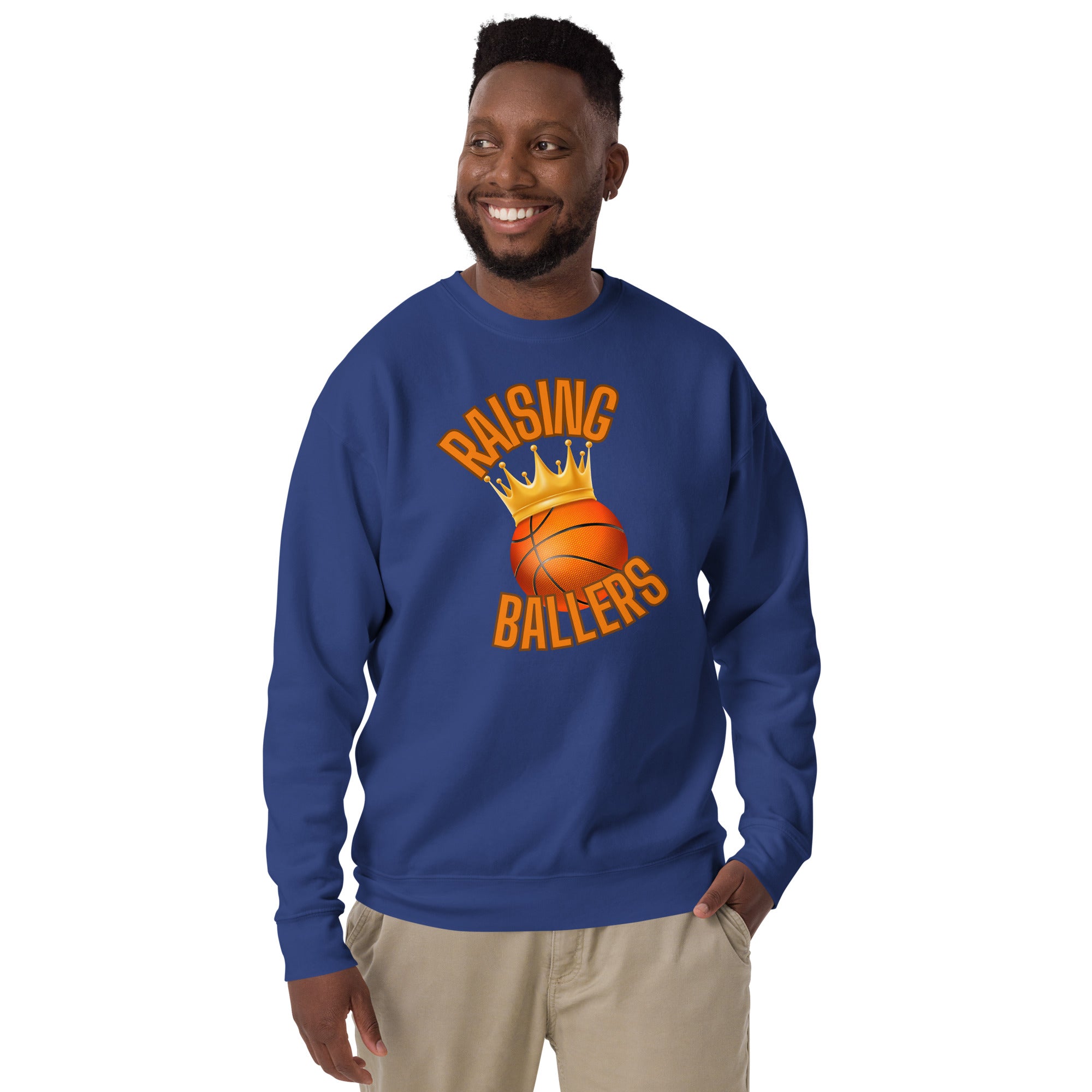 Raising Ballers Men's Heavy Crew Sweatshirt