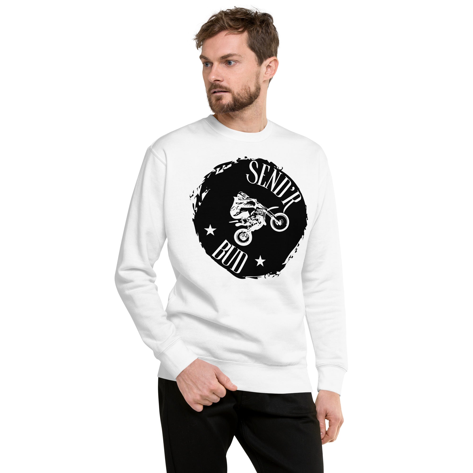 Send'r Bud Men's Heavy Crew Sweatshirt