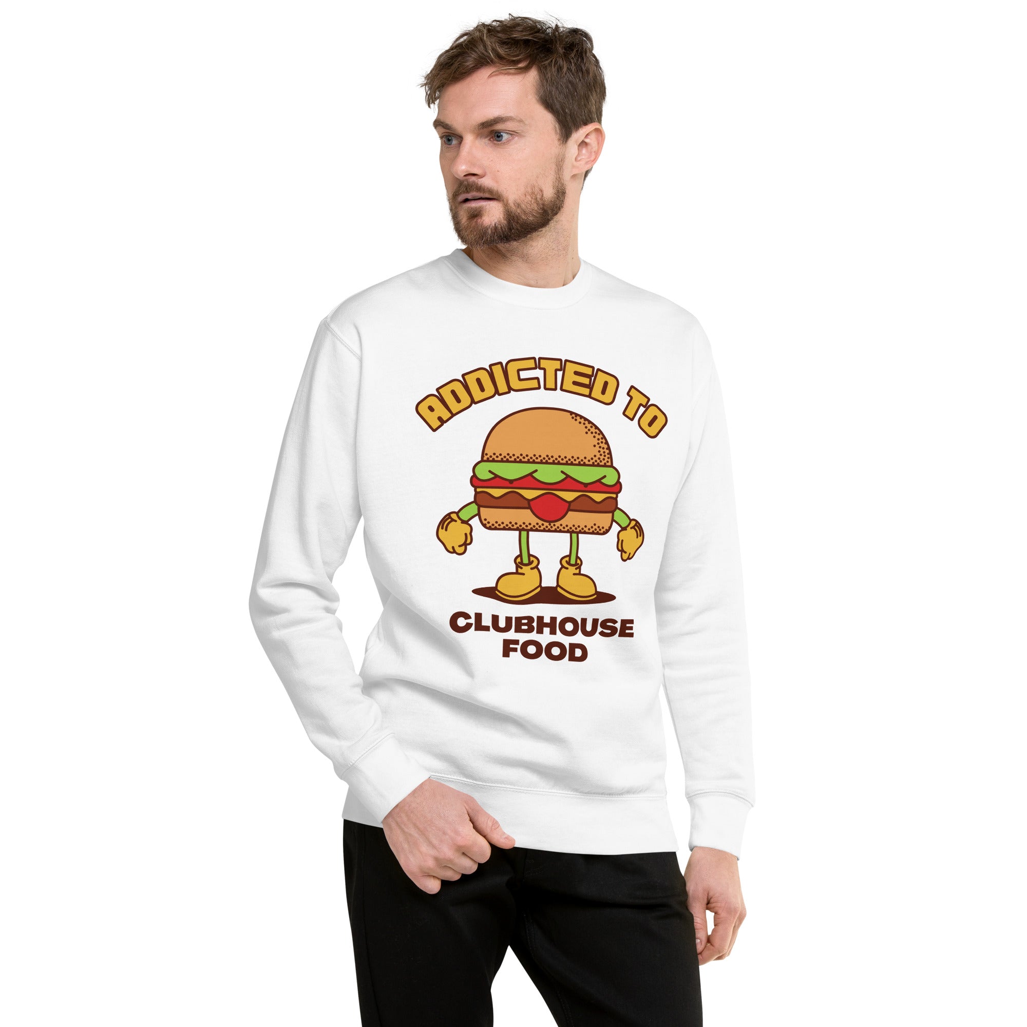 Addicted To Clubhouse Food Heavy Crew Men's Sweatshirt