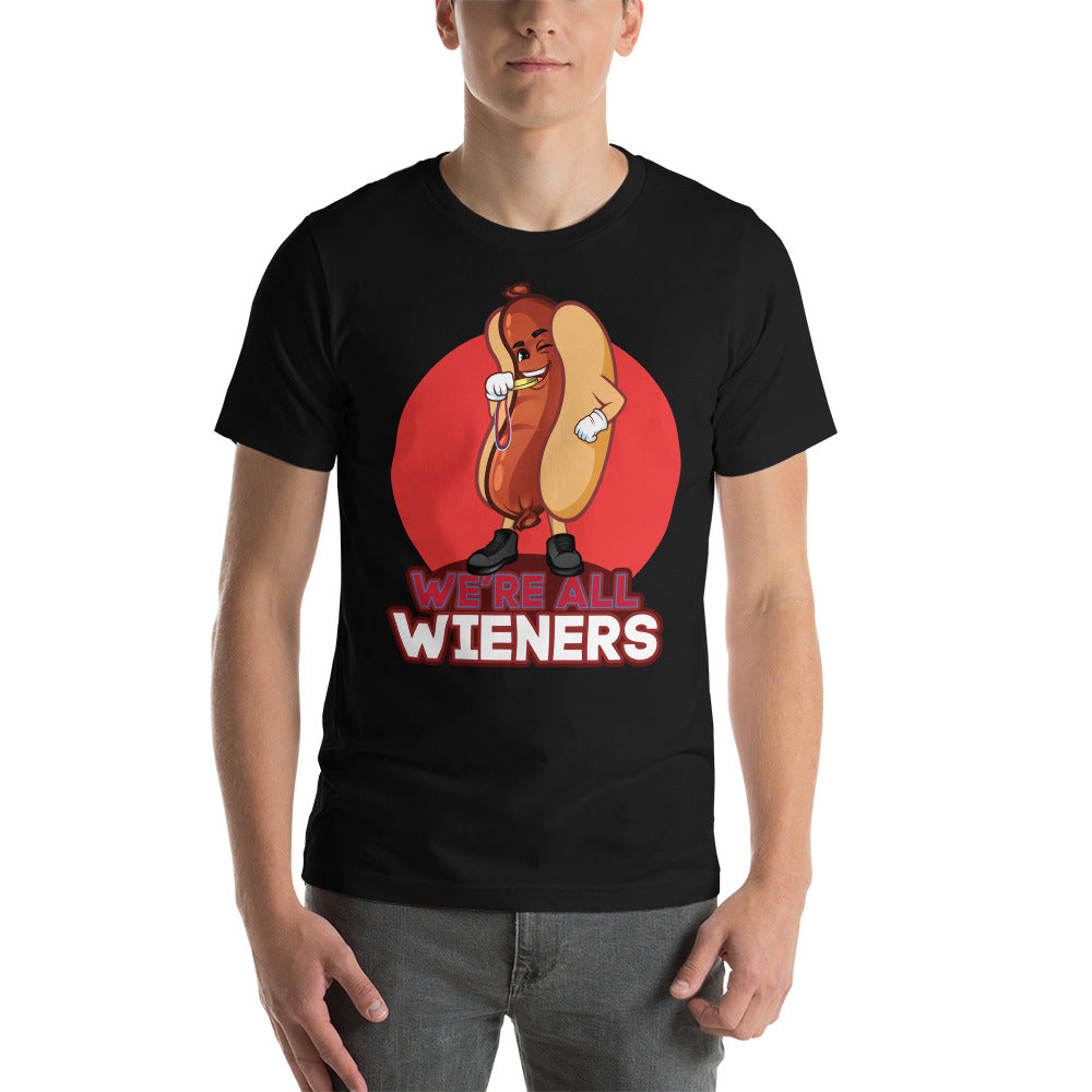 We're All Wieners Premium Men's T-Shirt - Red