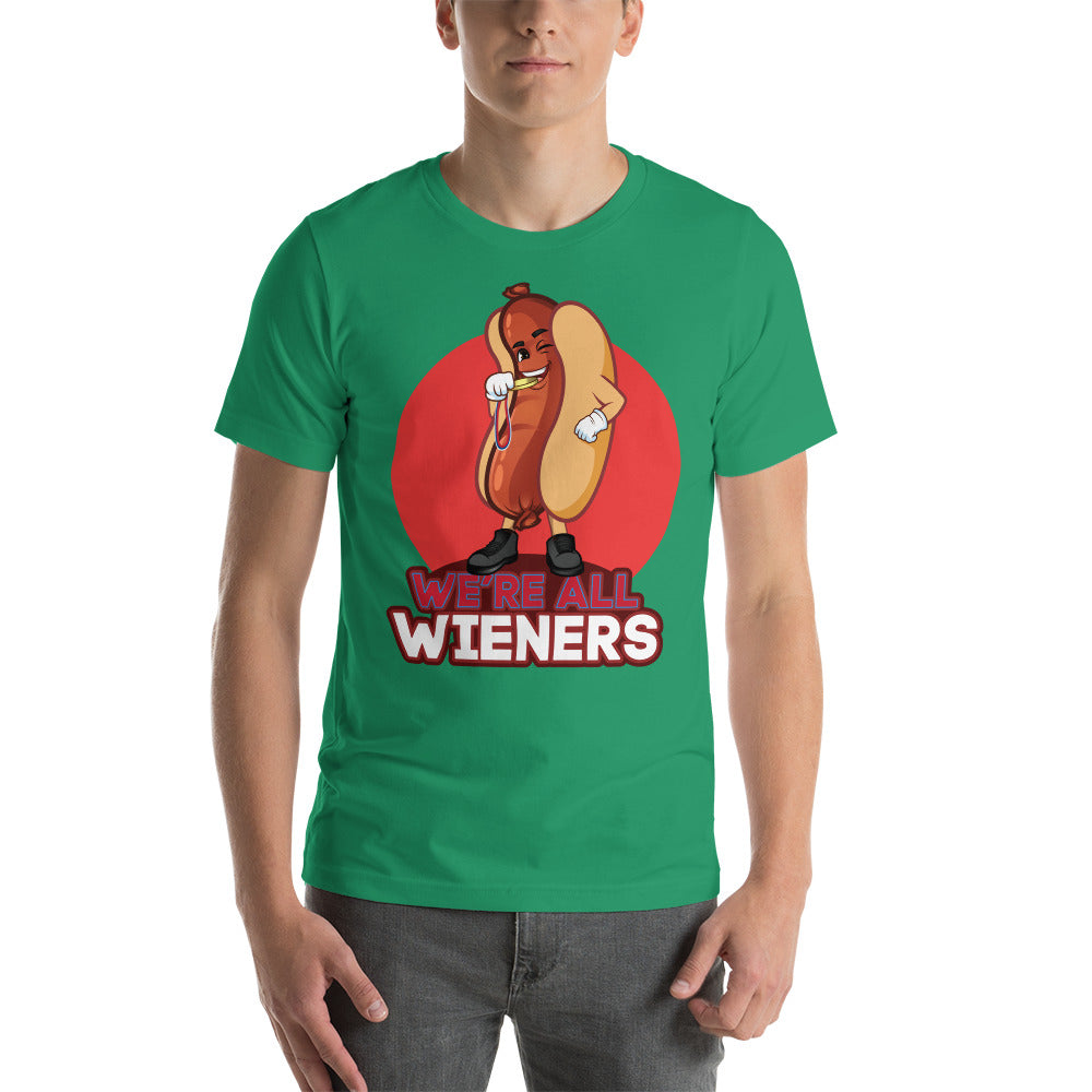 We're All Wieners Premium Men's T-Shirt - Red