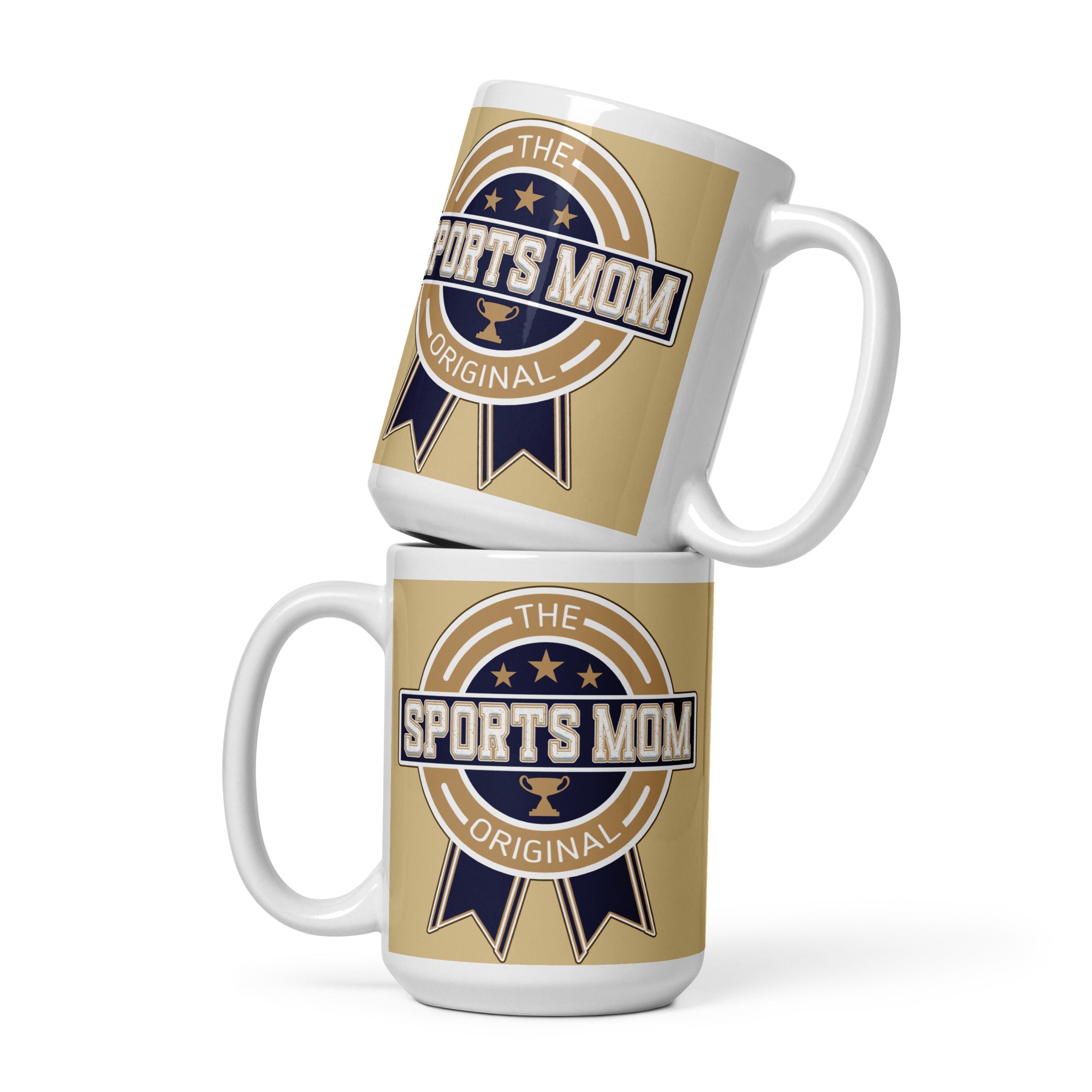 The Original Sports Mom - Away Game - White Glossy Mug