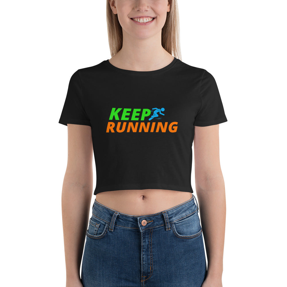 Keep Running Women's Crop Tee