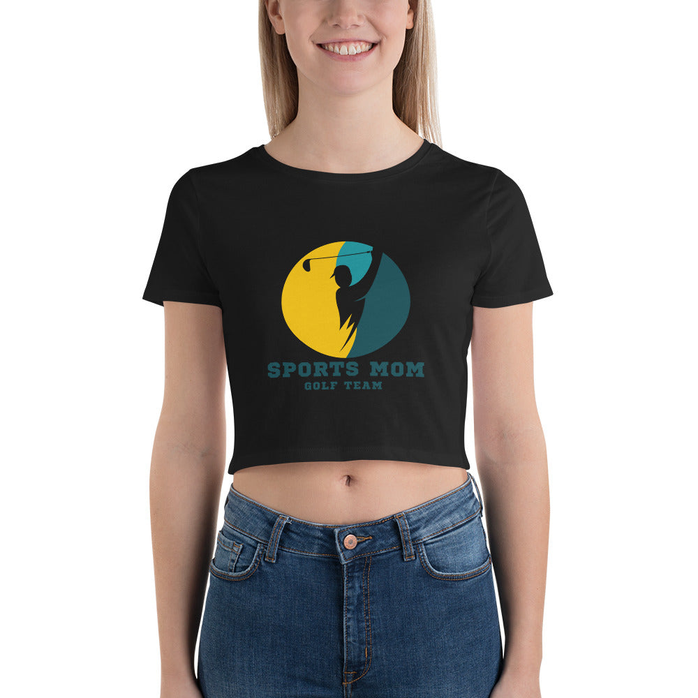 The Original Sports Mom Golf Team Women's Crop Tee